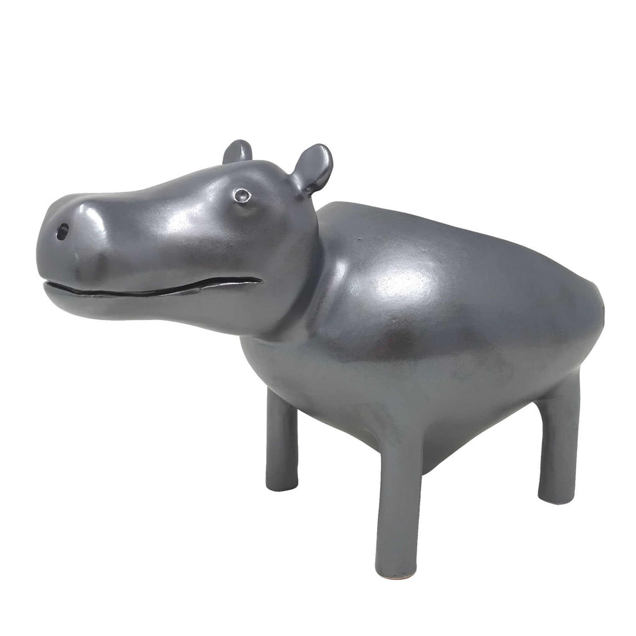 Grand bol à hippopotame gris - Vue principale