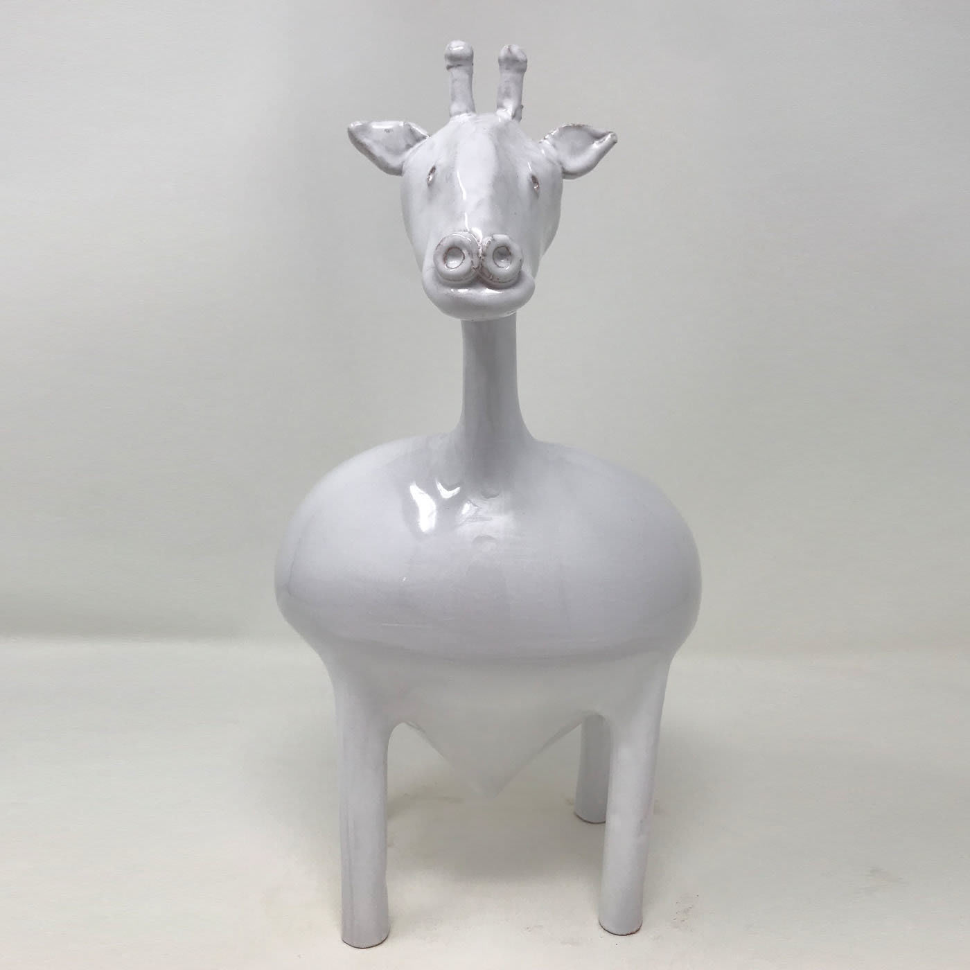 Medium White Giraffe Bowl - Freaklab