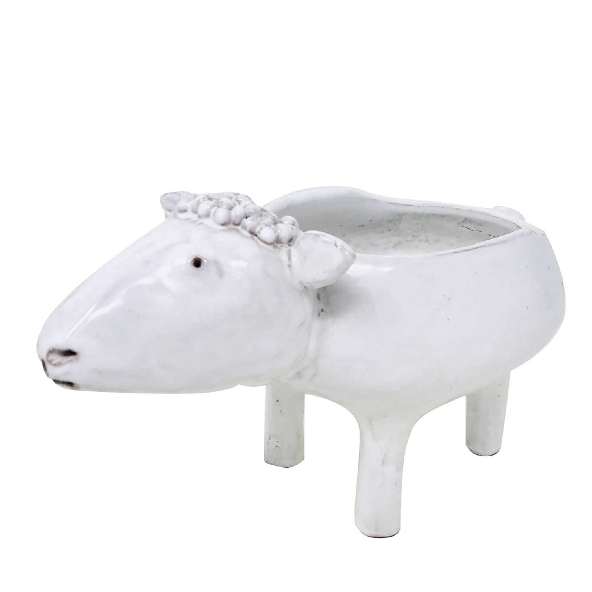 Grand bol en forme de mouton blanc - Vue principale