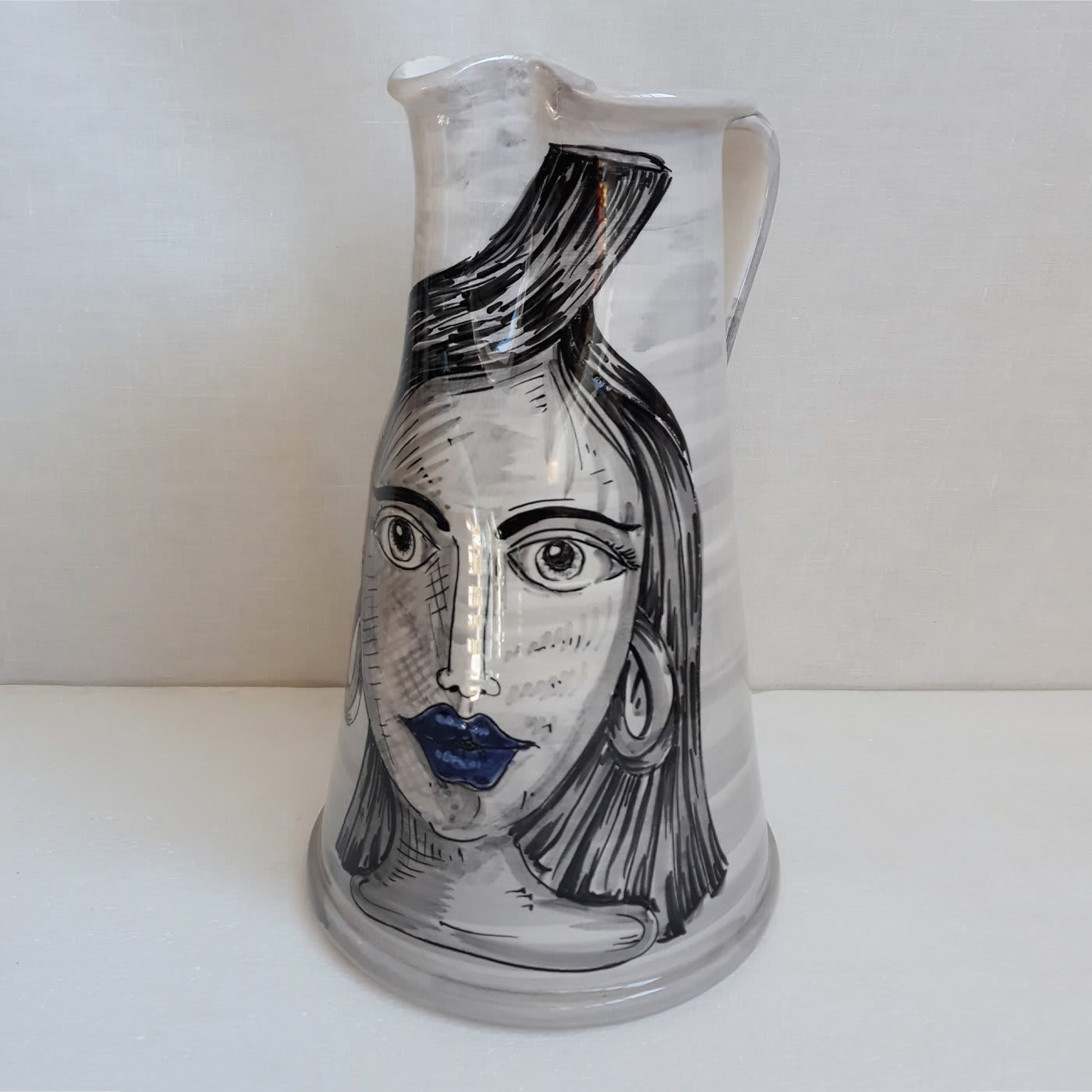 Volti Pitcher Vase - Ceramiche Ima