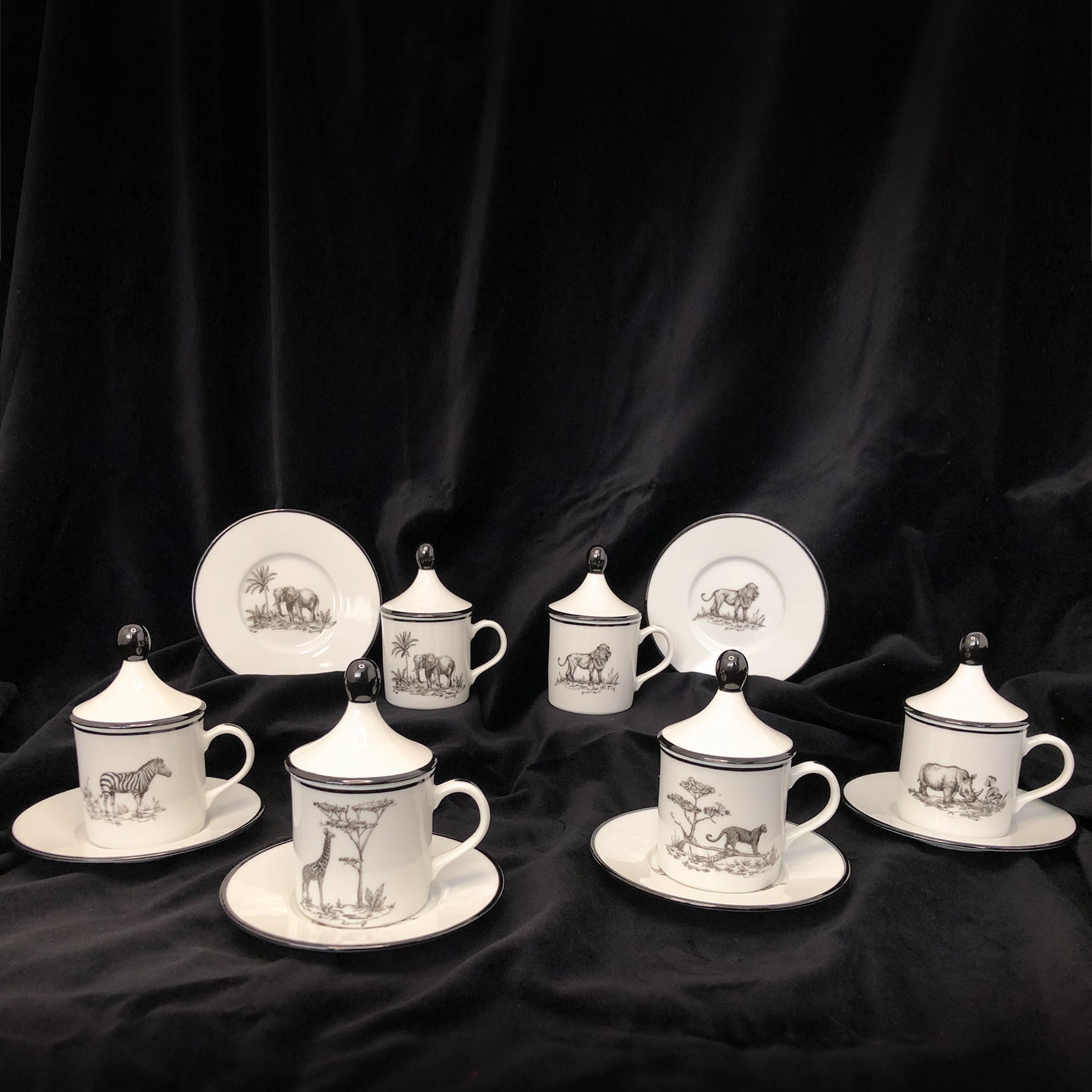 Set of 6 Savana Espresso Cups - Alternative view 1