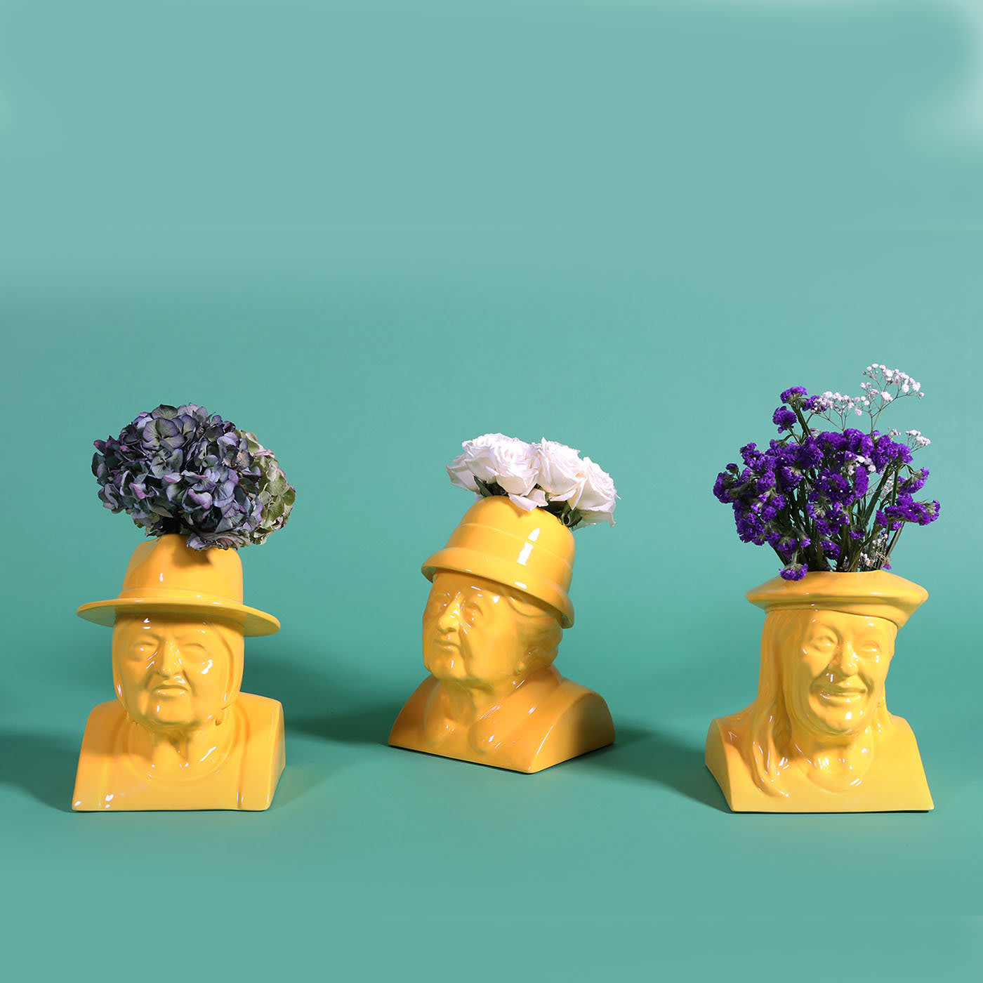 La Gisella Yellow Flowerpot by Jimmy D Lanza - Loopo