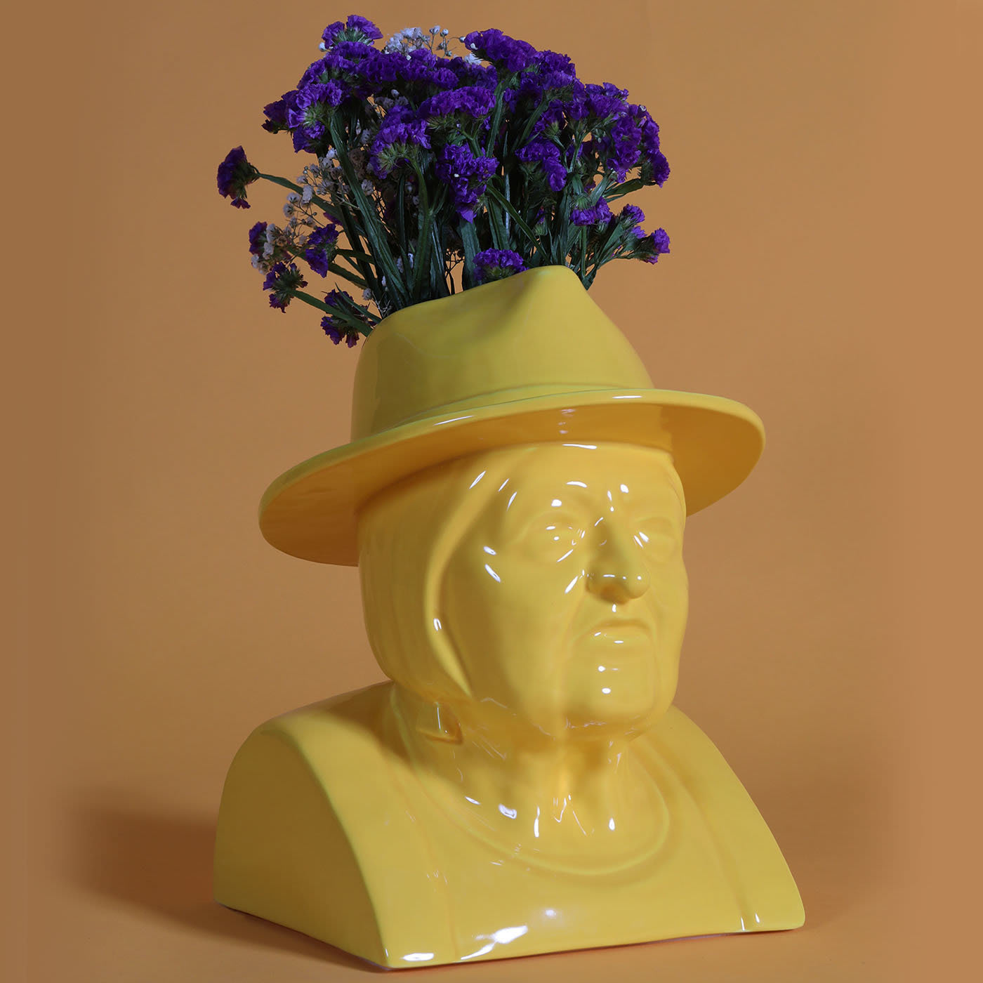 La Luisa Yellow Flowerpot by Jimmy D Lanza - Loopo