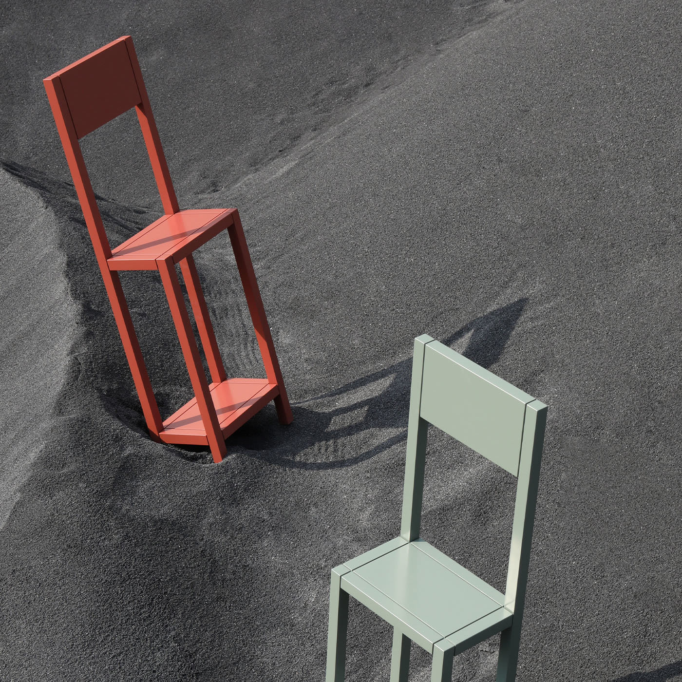 Brick-Red Chair - Loopo