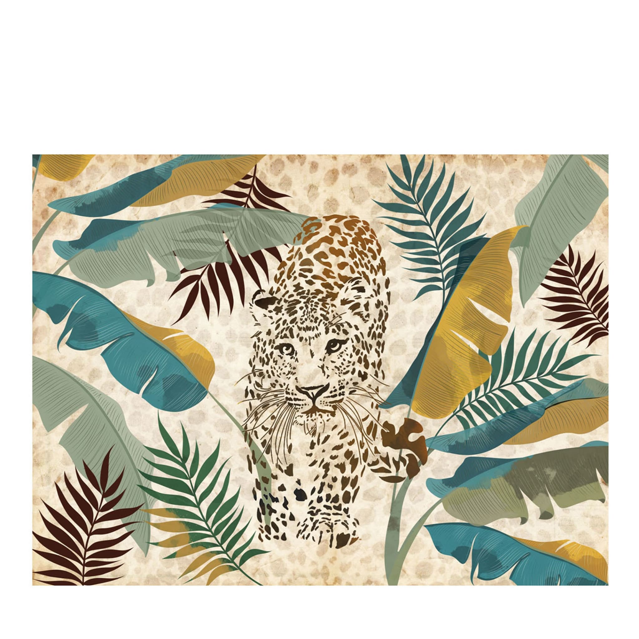 Nature Leopard Ochre Wallpaper - Main view