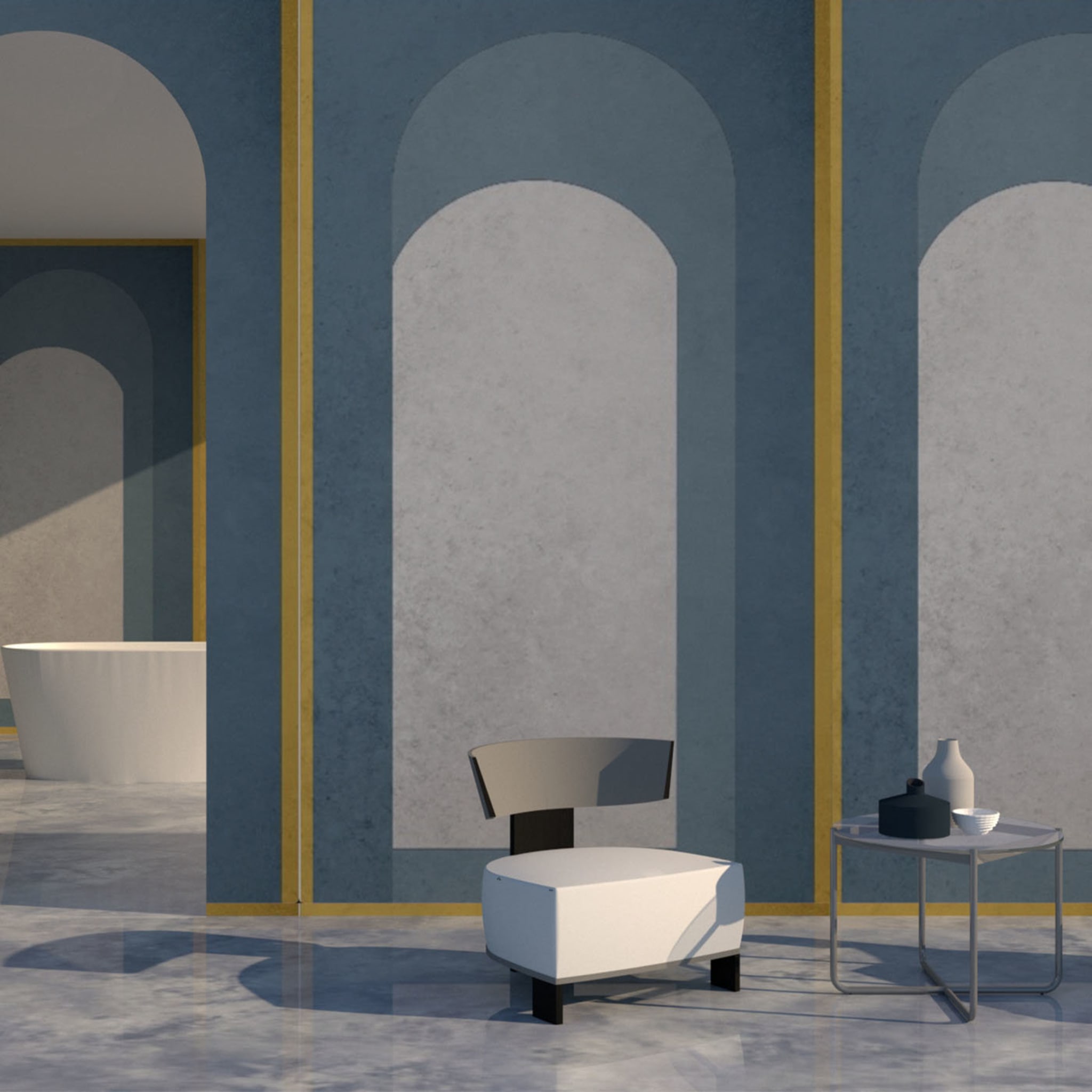Bhaus100 Arco Blue Wallpaper - Alternative view 1