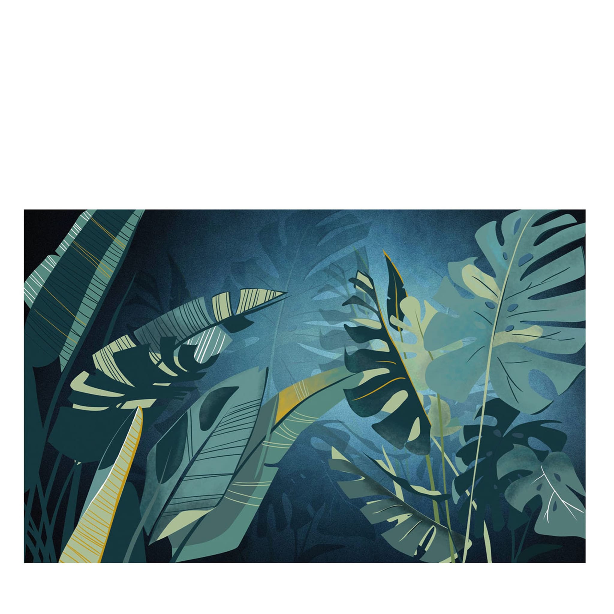 Papel pintado Botanika Jungla Azul - Vista principal