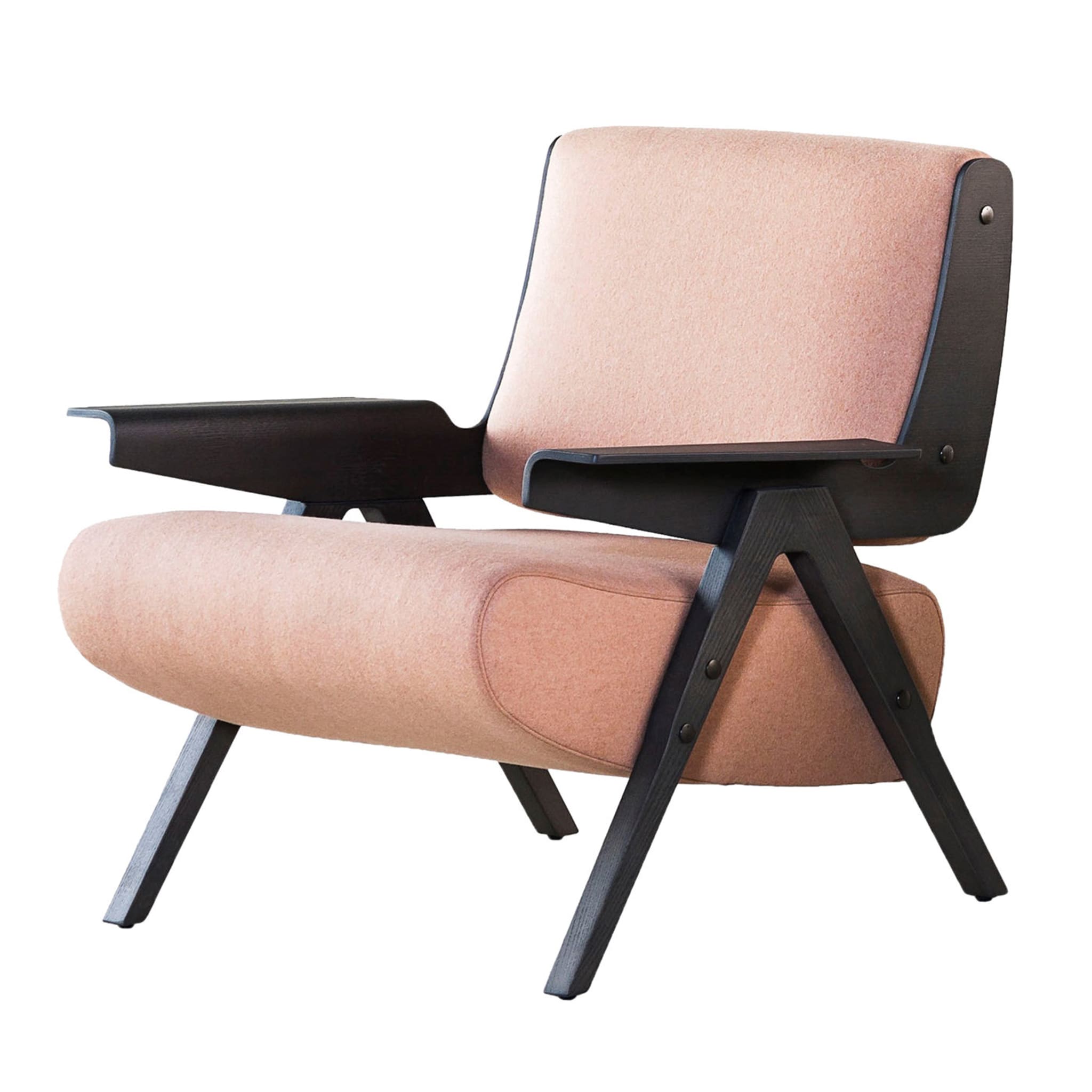 Lina Armchair Pink by Gianfranco Frattini - Main view