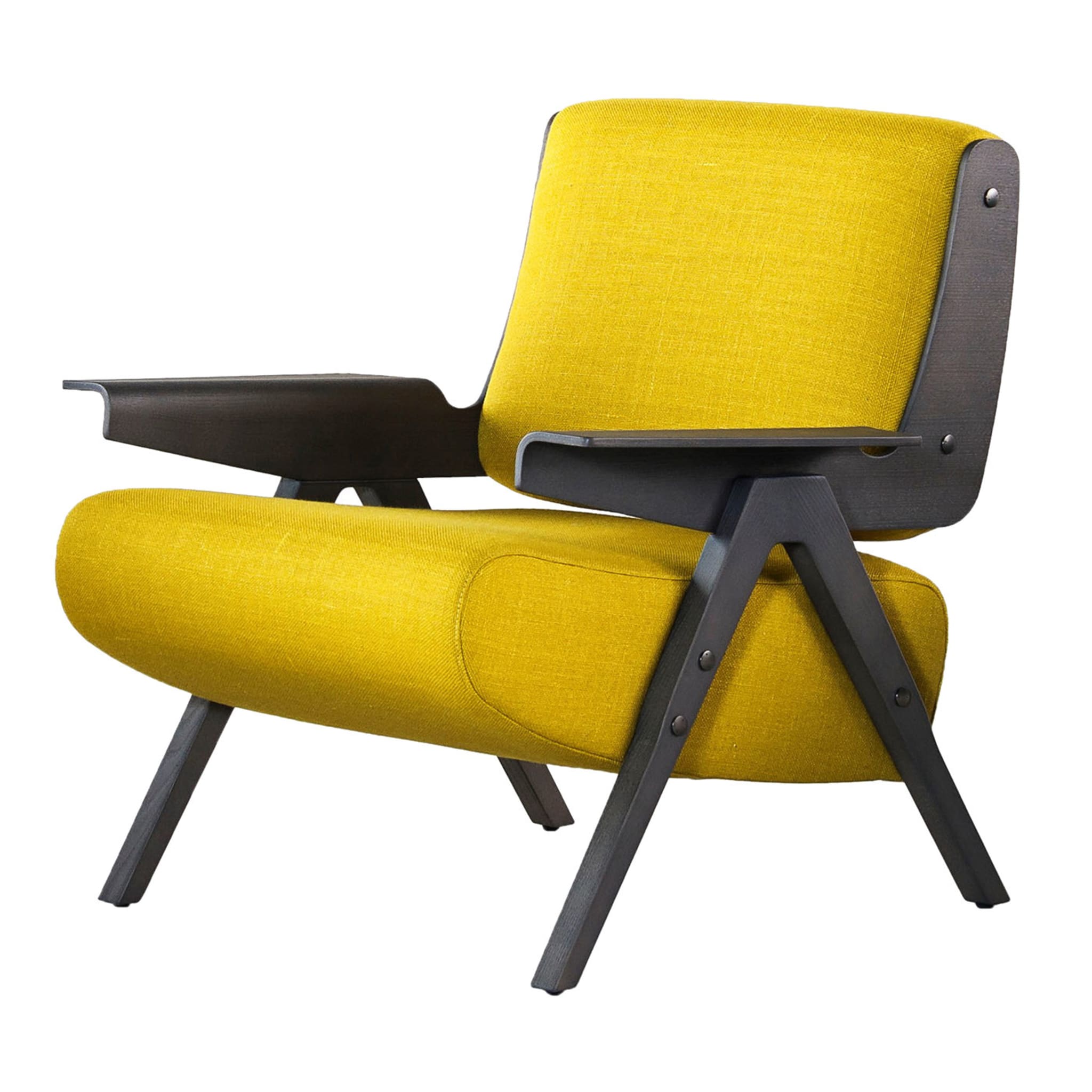 Lina armchair Yellow by Gianfranco Frattini - Main view