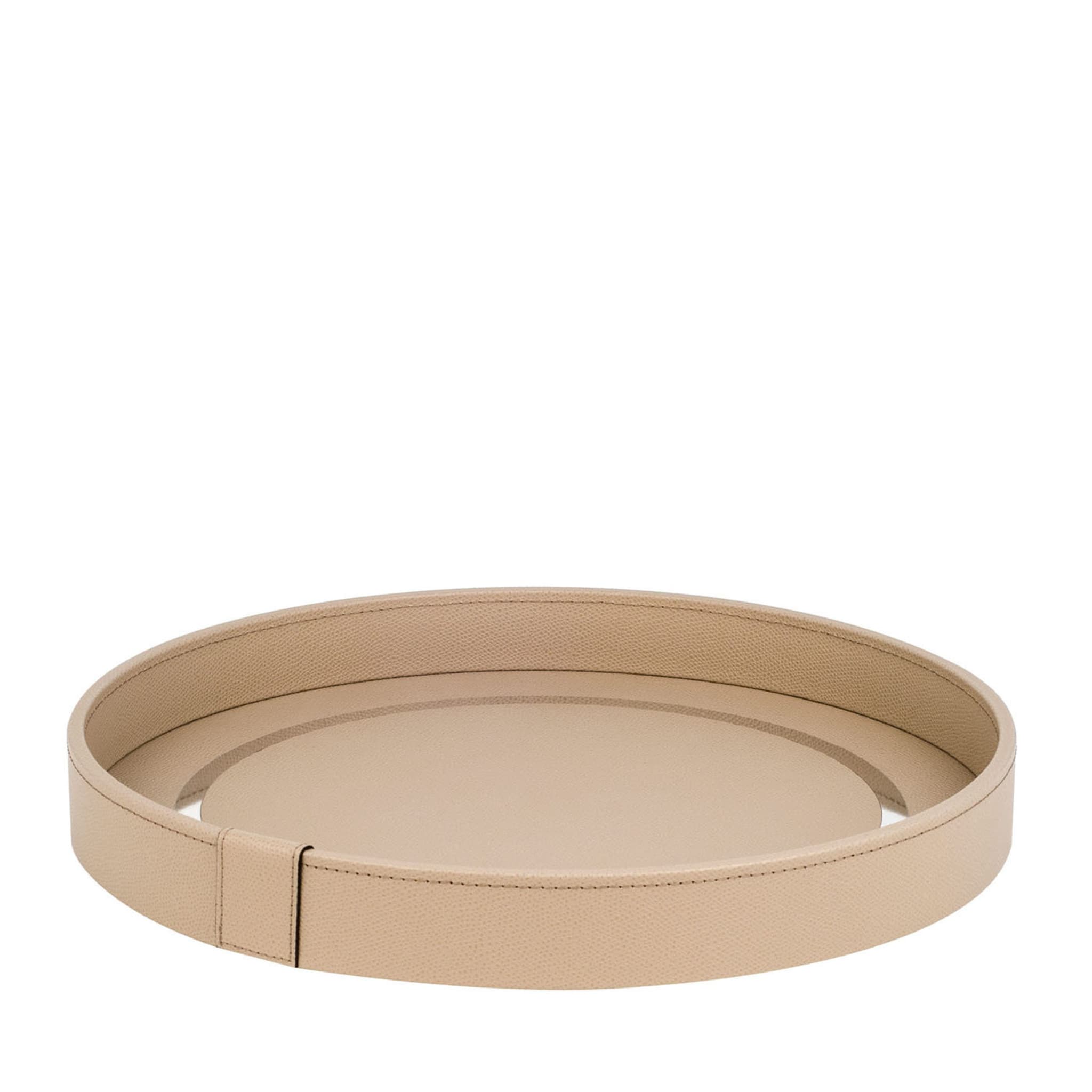 Venere Small Round Taupe Tray - Main view