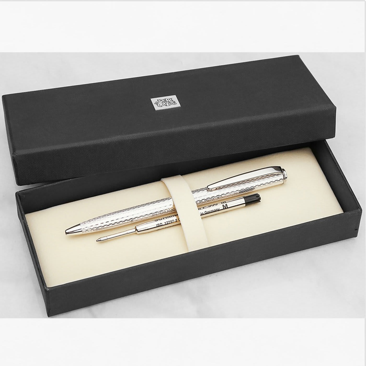 Faber-Castell Grip Edition Sparkle Rose Fountain Pen Gift Set | Pen Heaven