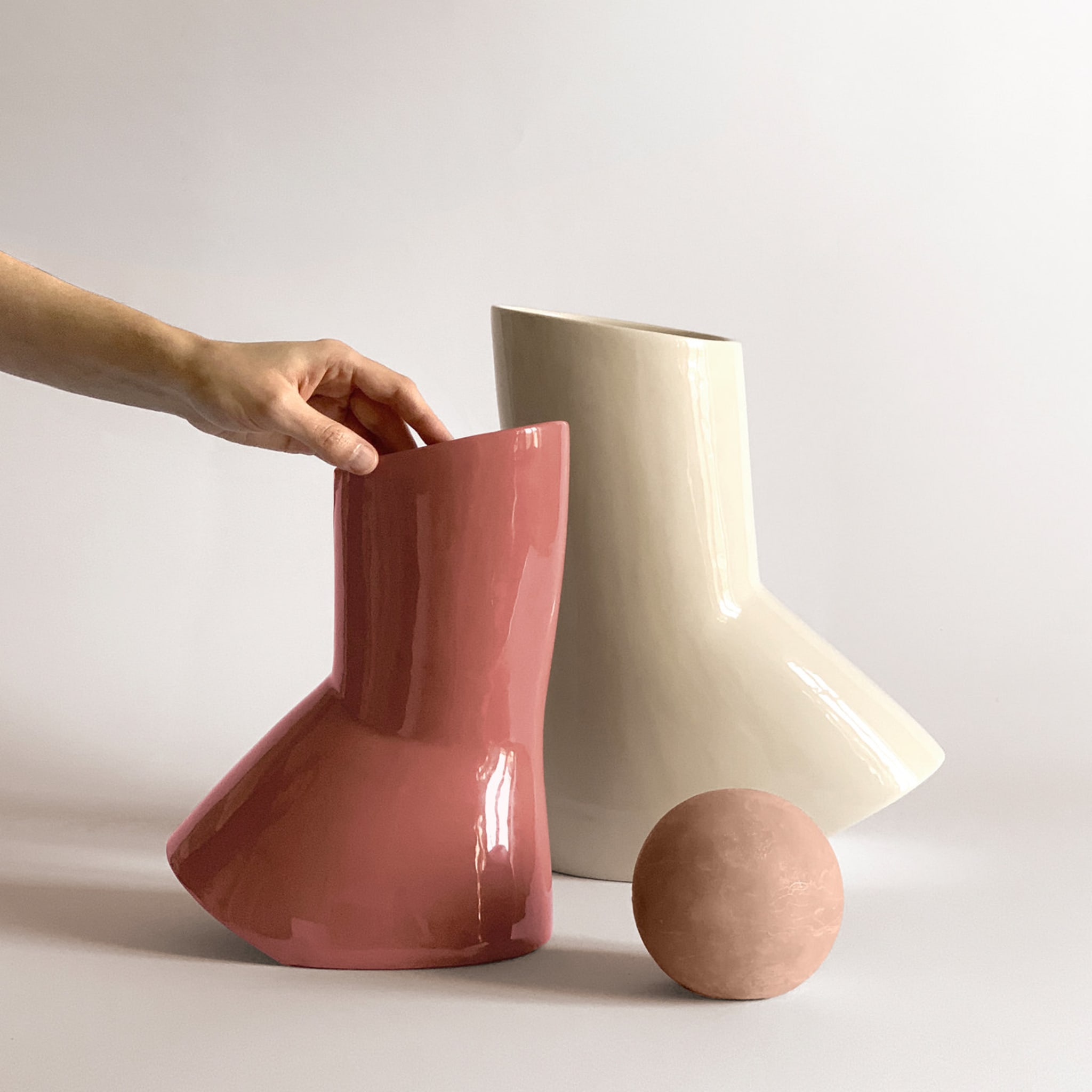 Vaso in ceramica Menadi Peach - Vista alternativa 5