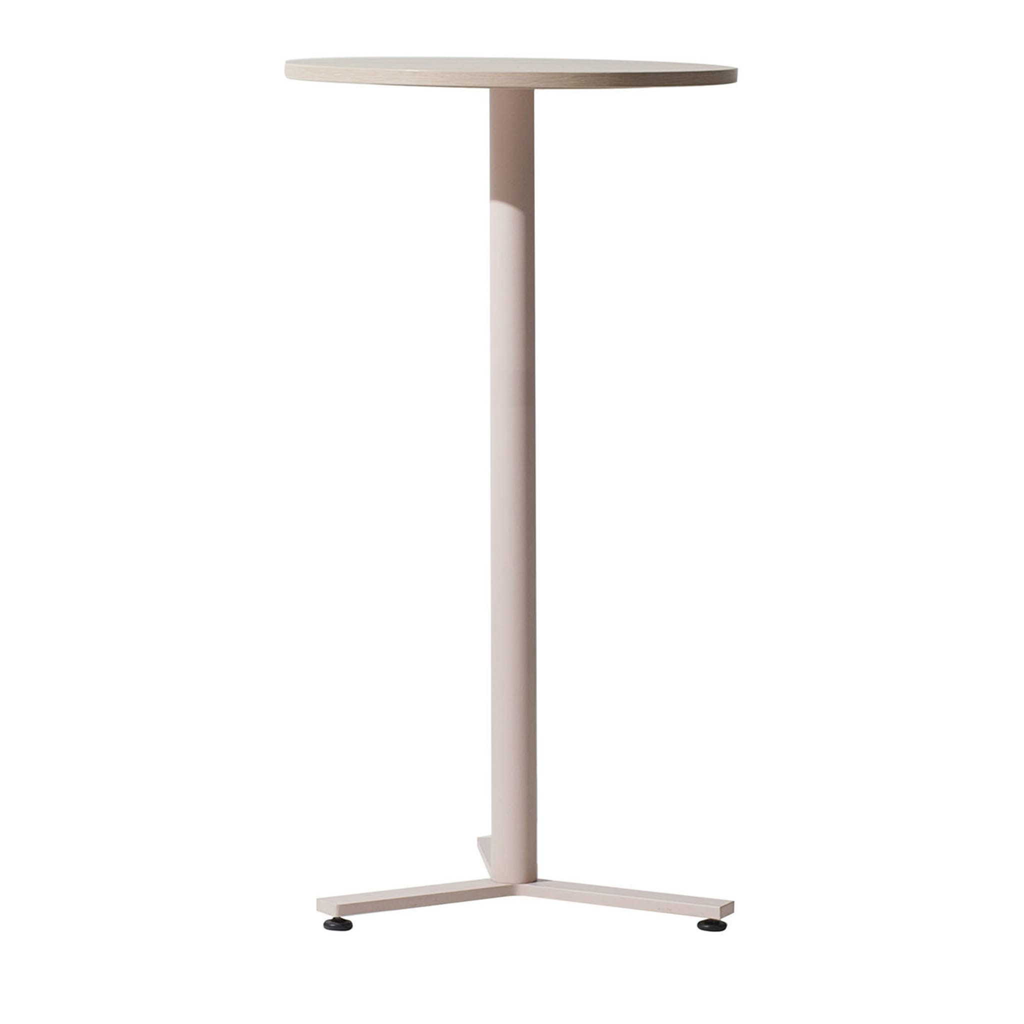 K-Word Large Pink Bistro Table by Giovanni Giacobone + Massimo Roj Progetto CMR - Main view