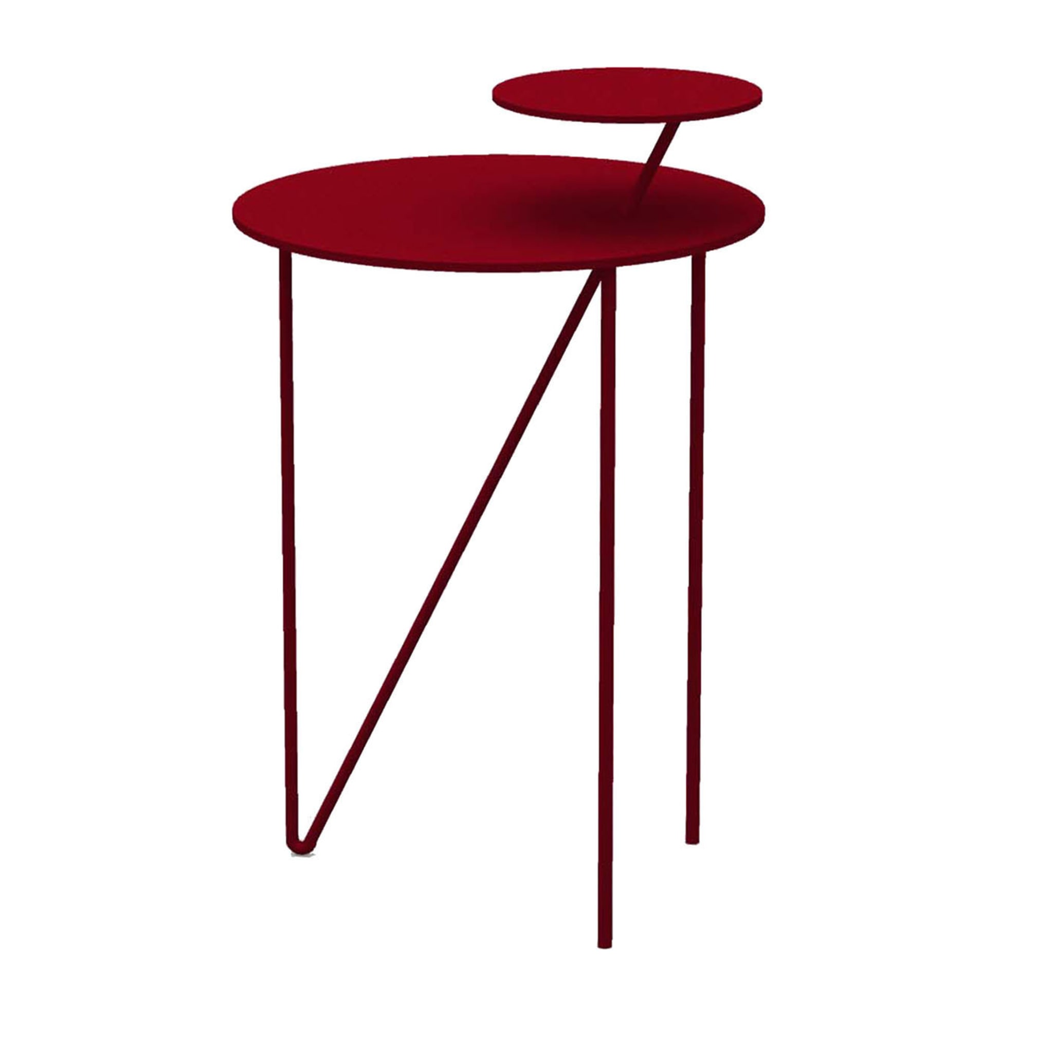 Tavolino alto Passante rosso rubino - Vista principale