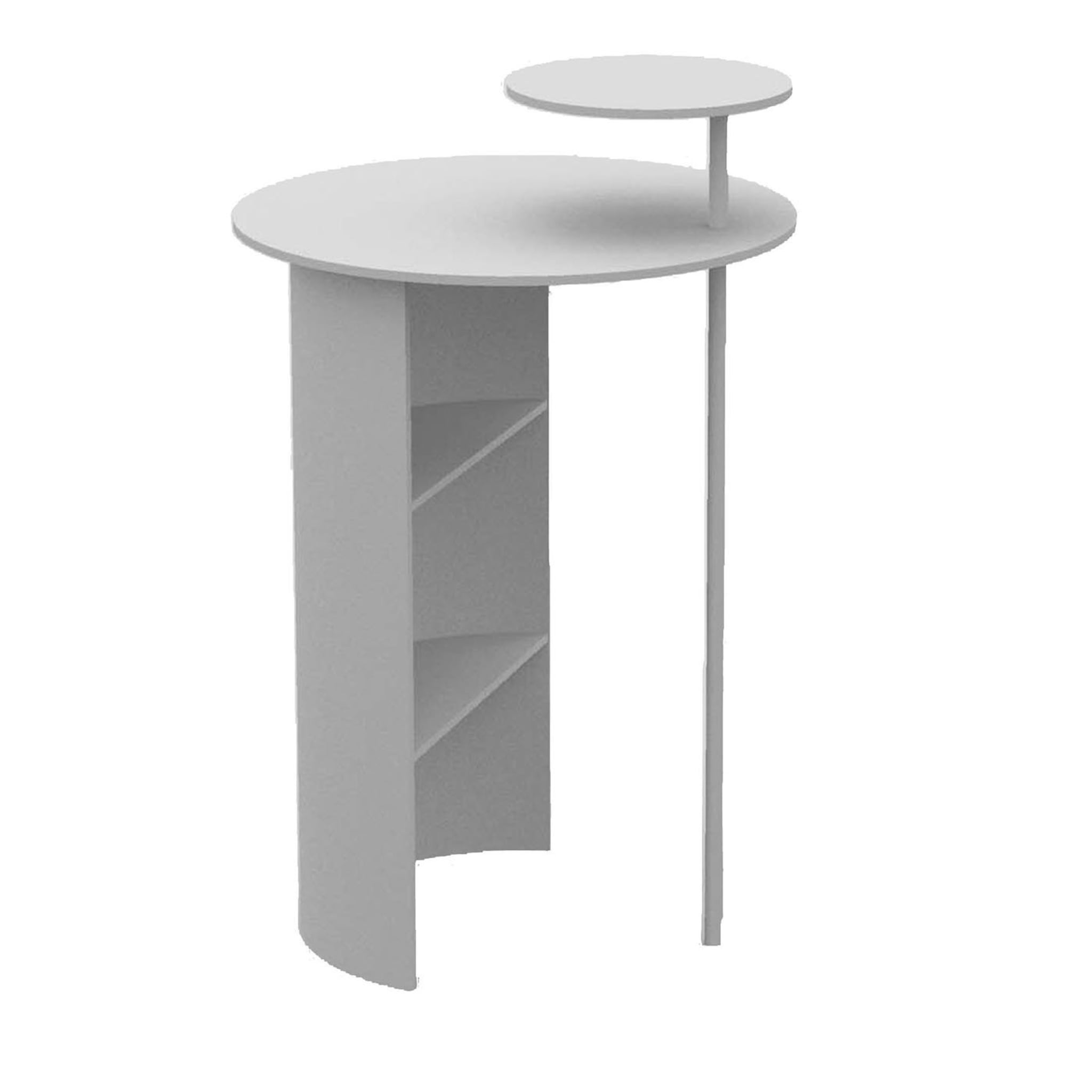Nascosto 2-Shelf White Coffee Table - Main view