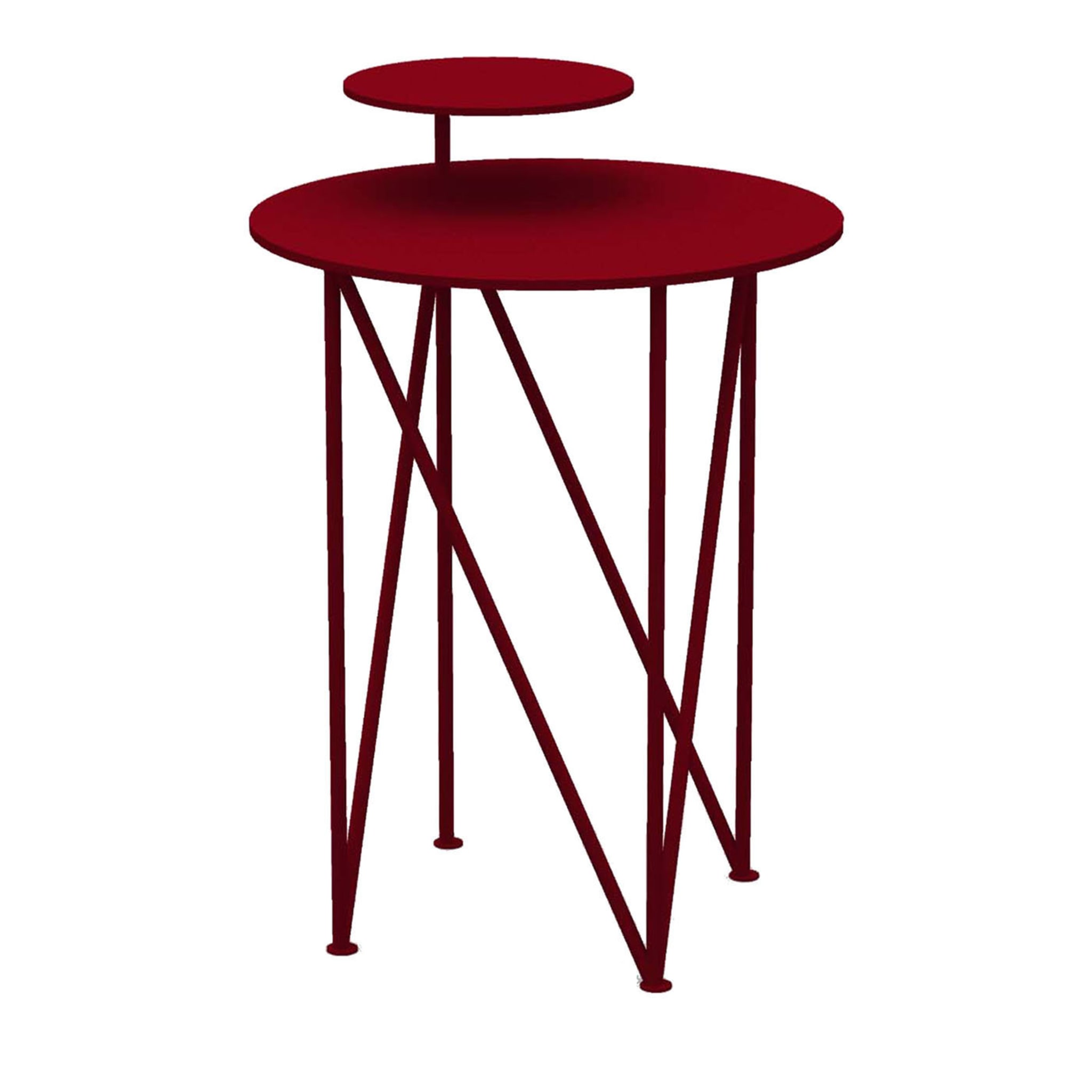 Tavolino Segmenti rosso rubino - Vista principale