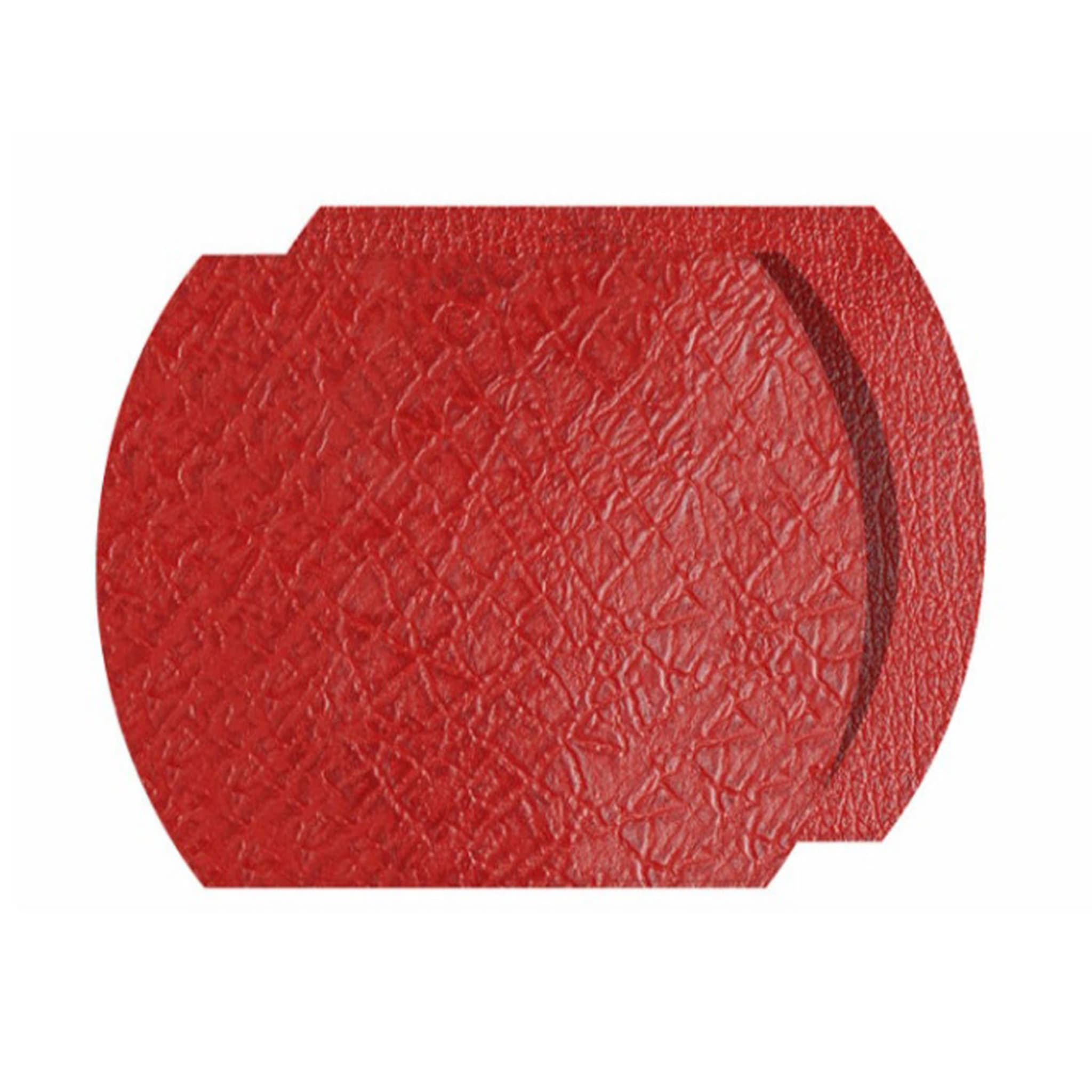 Tanzania Medium Set of 2 Red Leather Placemats - Main view