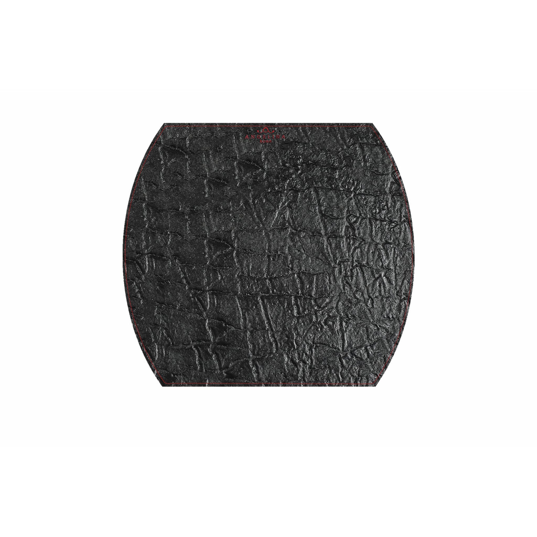 Tansania Extra-Small 2er-Set Platzsets aus schwarzem Leder - Alternative Ansicht 2