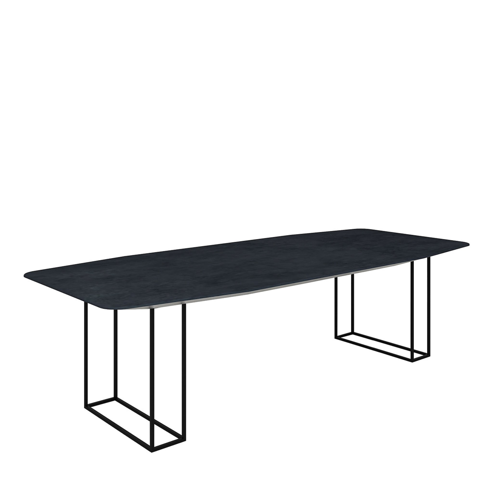 Mesa rectangular con tablero negro - Vista principal