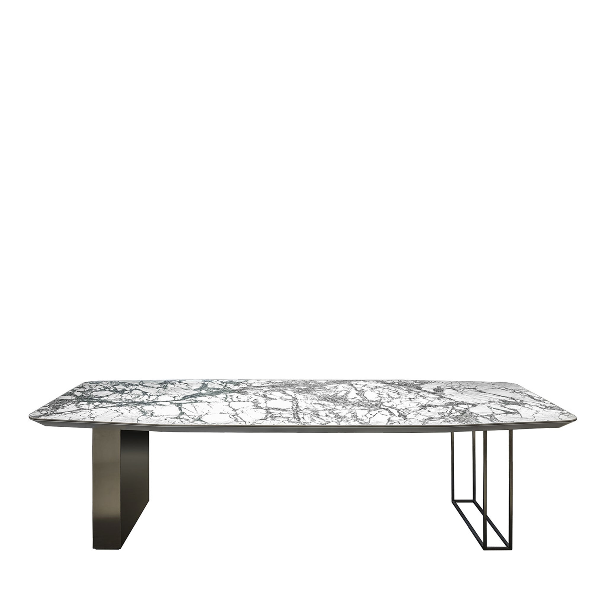 Rectangular Table with Invisible Blue Top - Main view