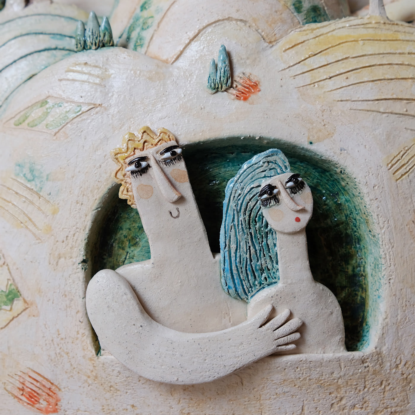 Un Viaggio Nel Chianti Polychrome Sculpture - Michele Fabbricatore