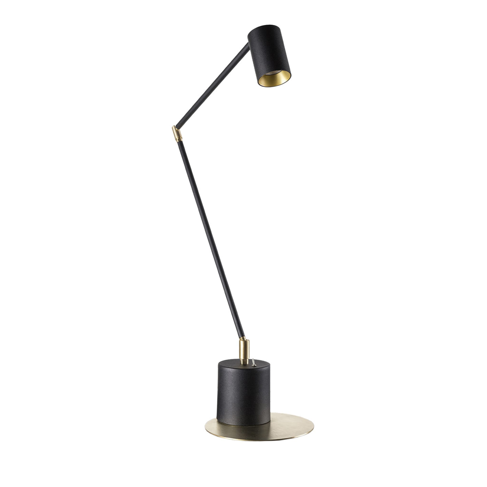 Lampe de table en aluminium noir - Vue principale