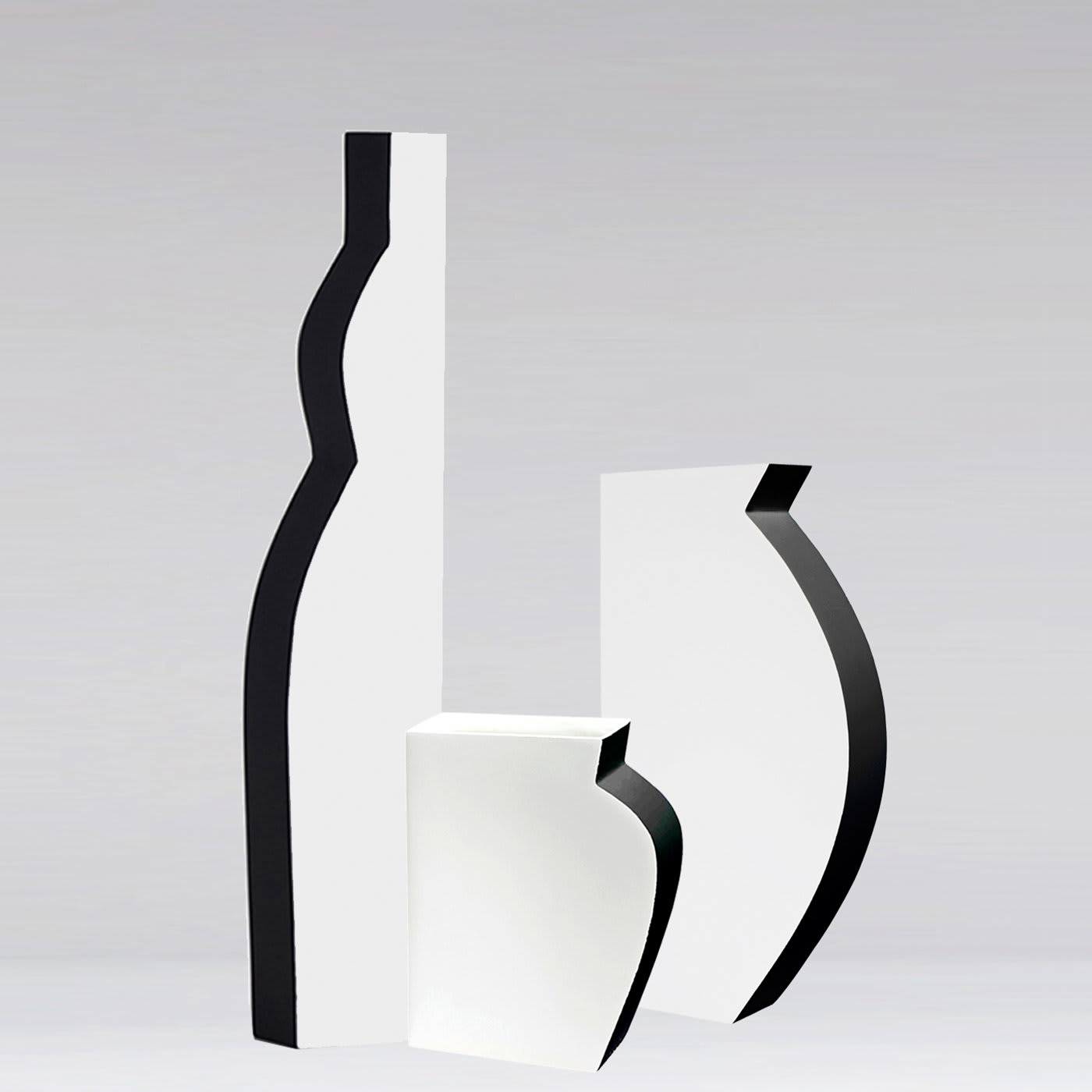 Medium Pacay Black and White Vase - Kose Milano