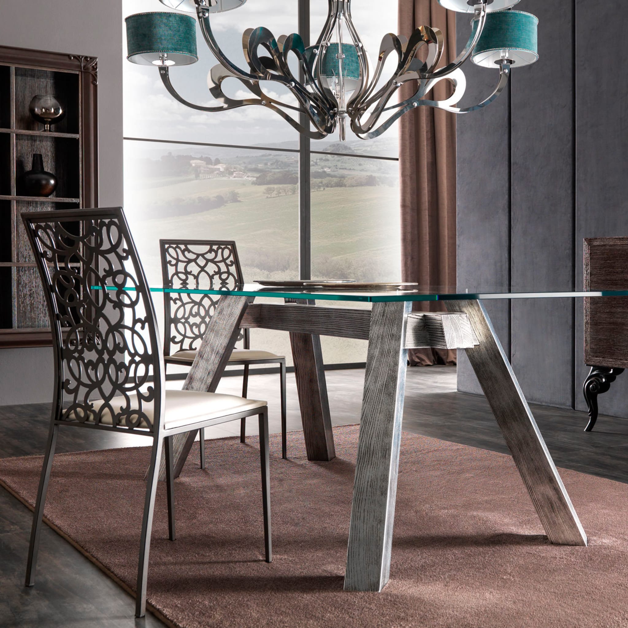 Soho Glass Rectangular Table by Archirivolto - Alternative view 2