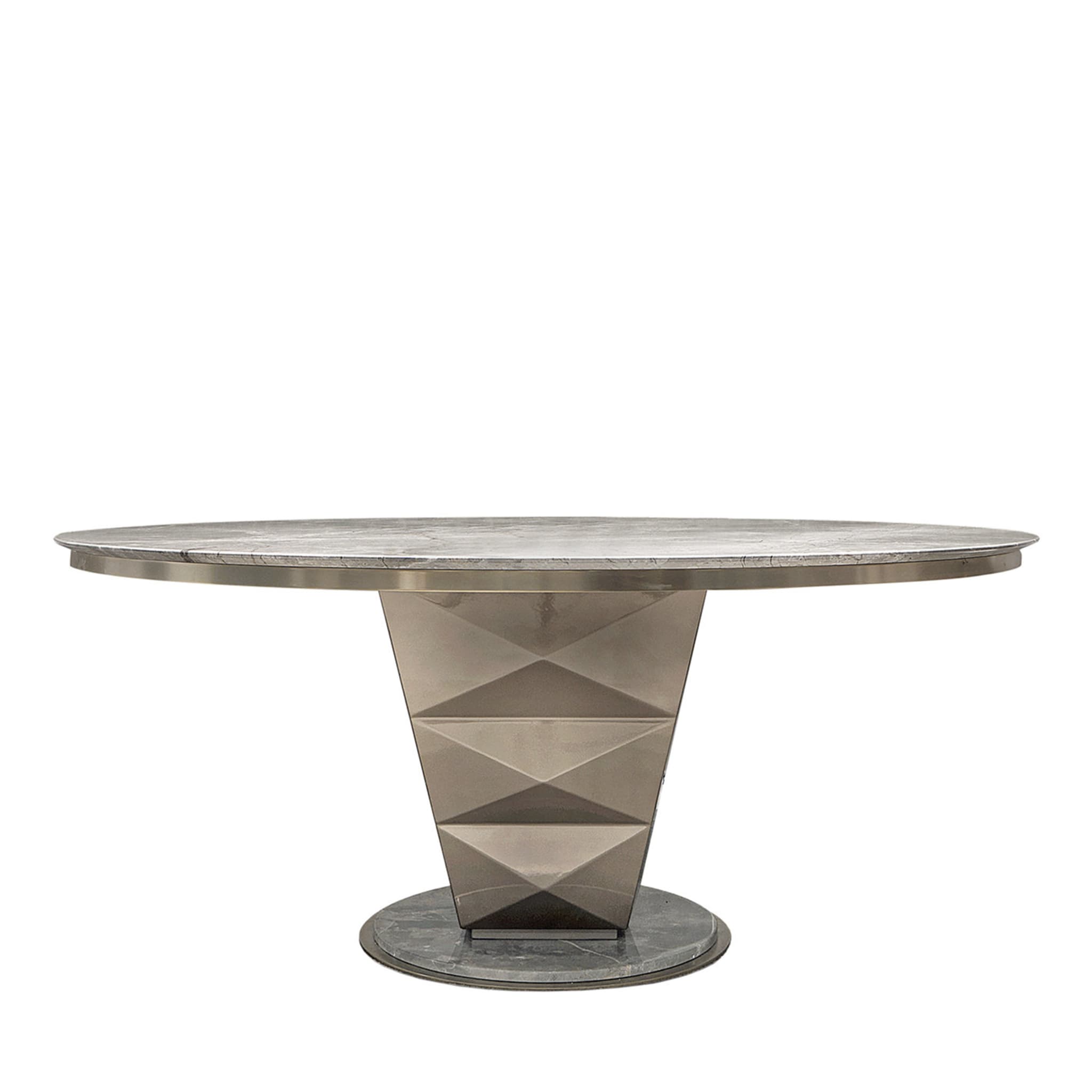Tavolo da pranzo rotondo in marmo Erik di Loriano Barani - Vista principale