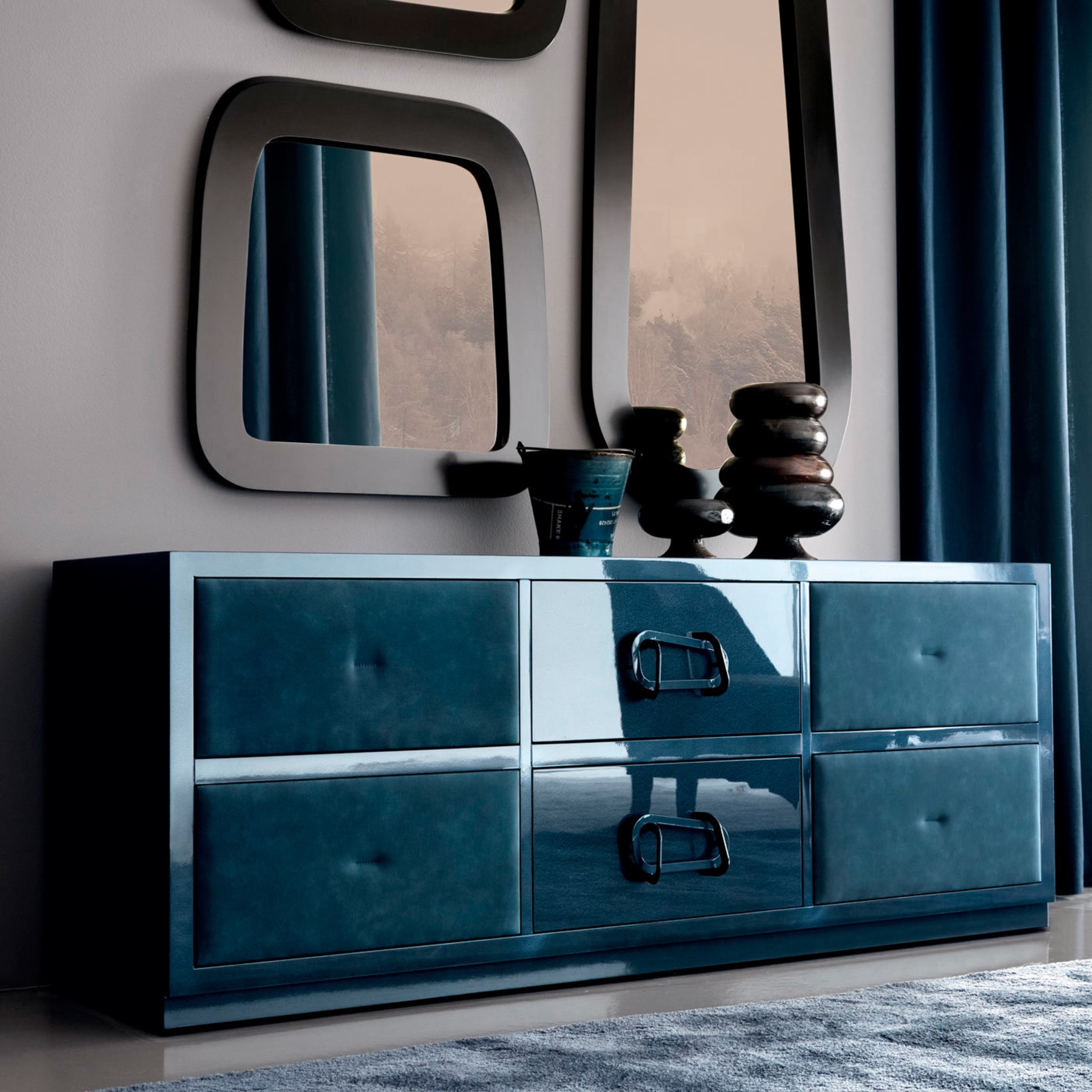 Keope Soft Blue Chest of Drawers by Archirivolto - Alternative view 2
