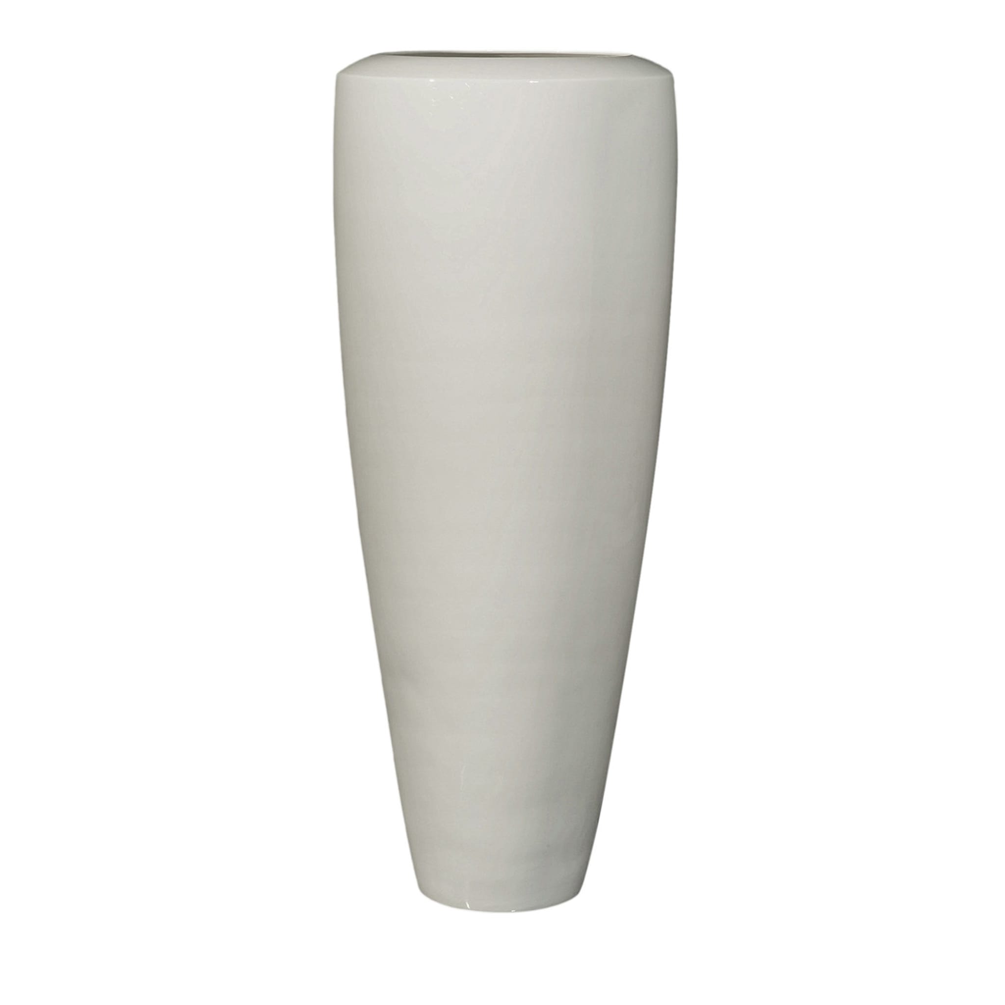 Kleine weiße Obice-Vase - Hauptansicht