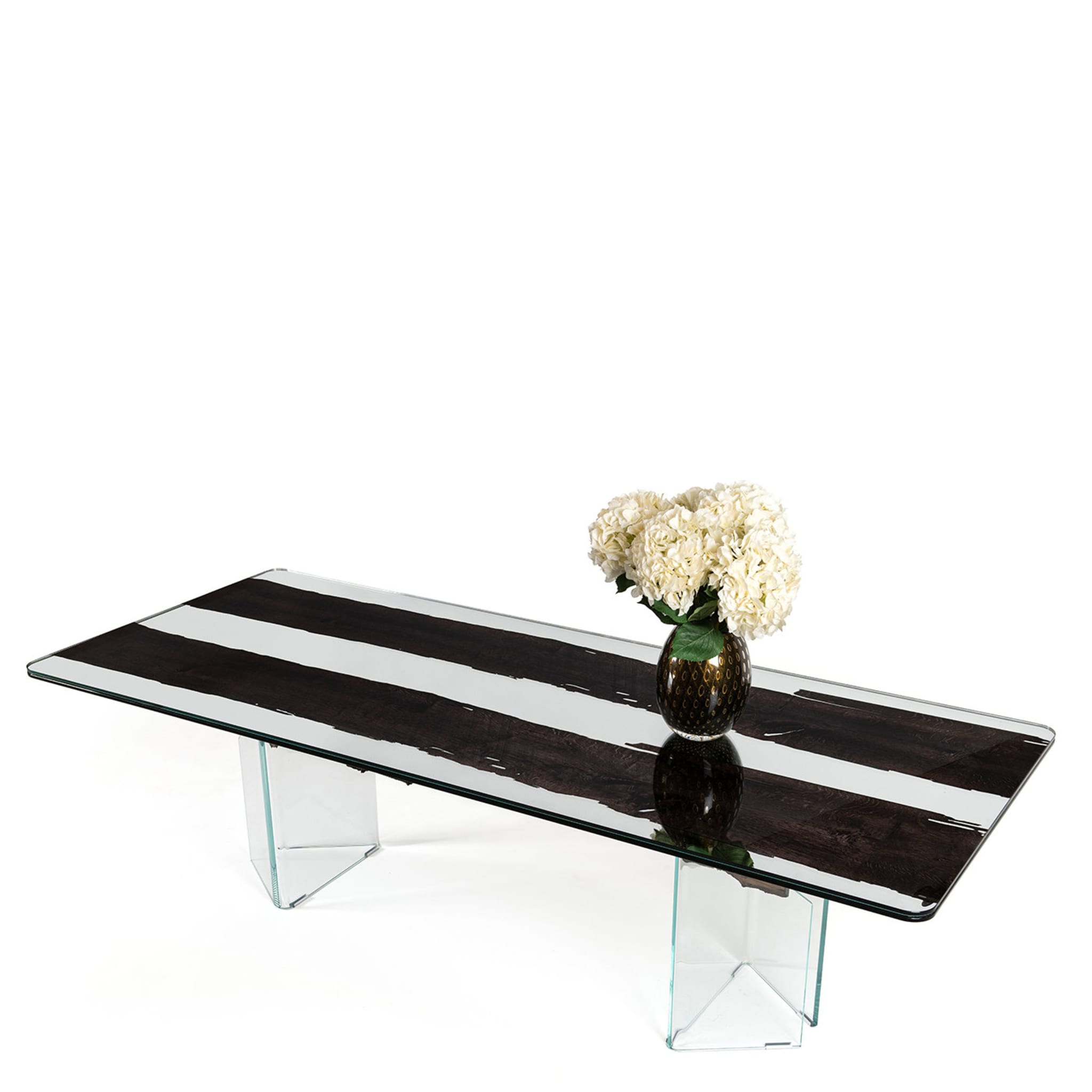 Glass&Wood Venezia Table in Black Oak - Alternative view 5