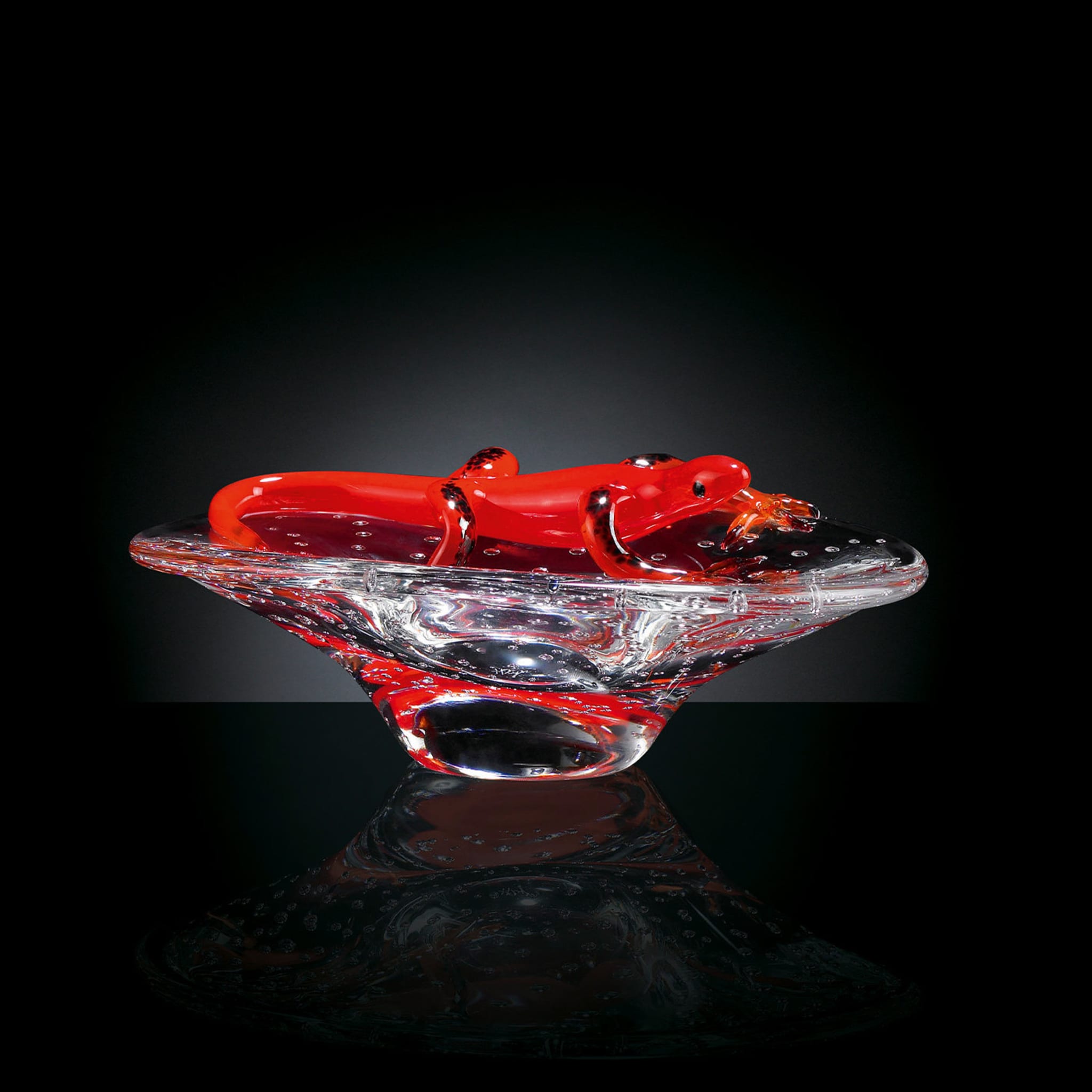 Round Bowl with Red Gecko - Alternative view 1