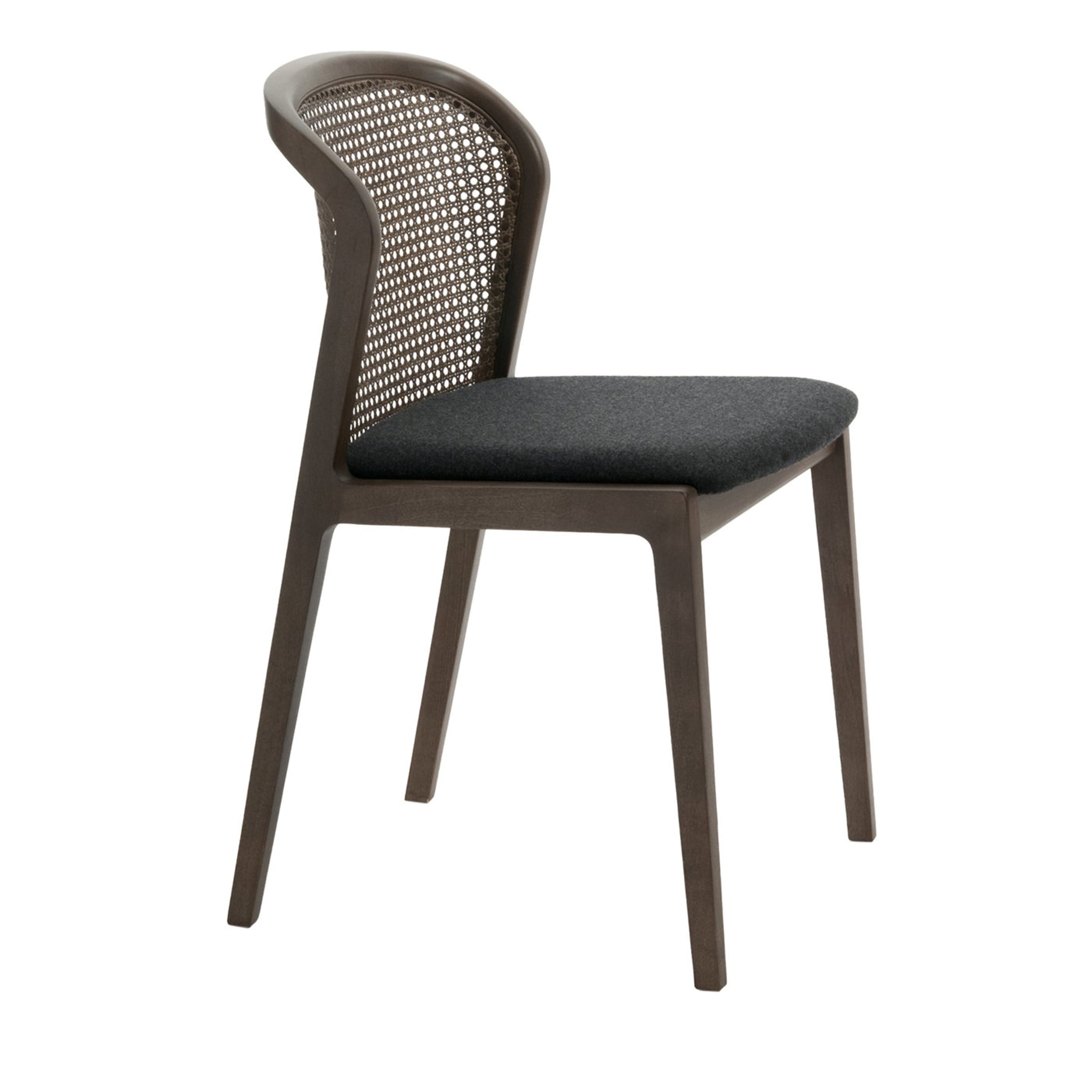 Vienna Straw and Natural Beech Wool Black Chair - Main view