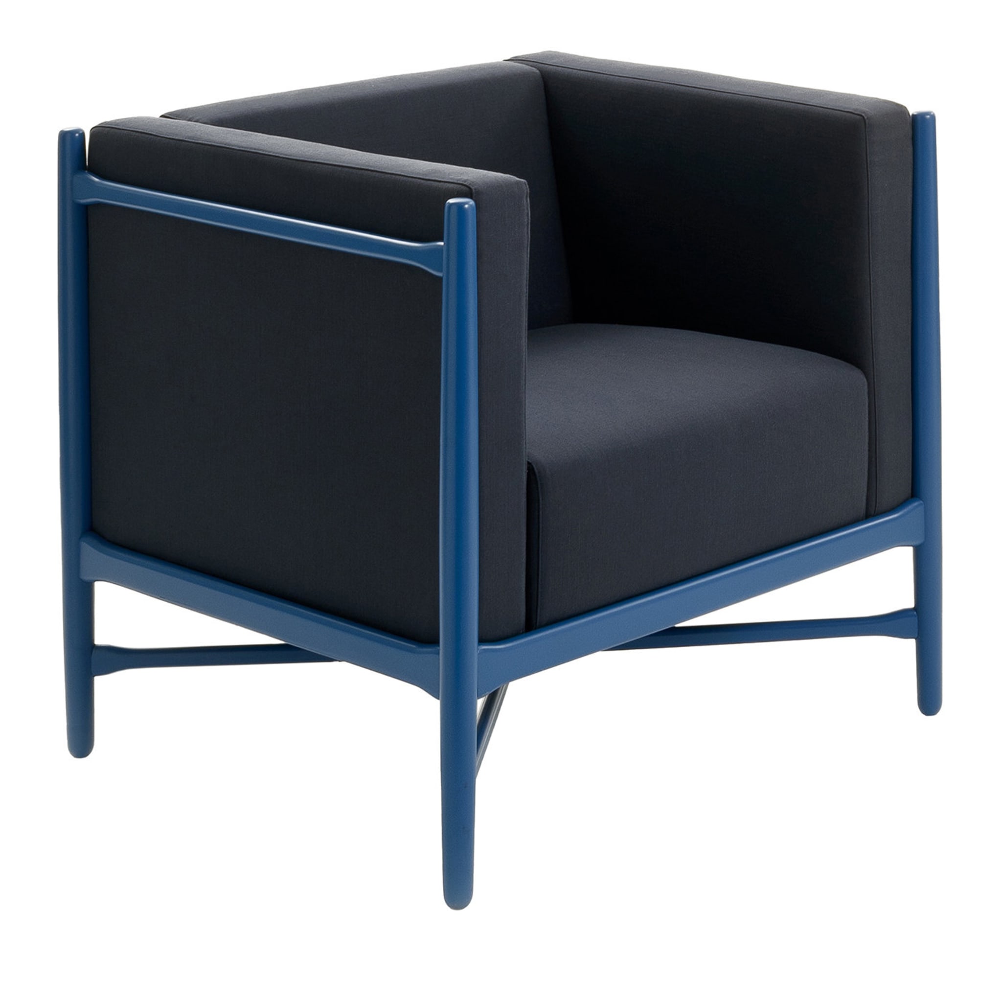 LOKA Blauer Sessel - Hauptansicht