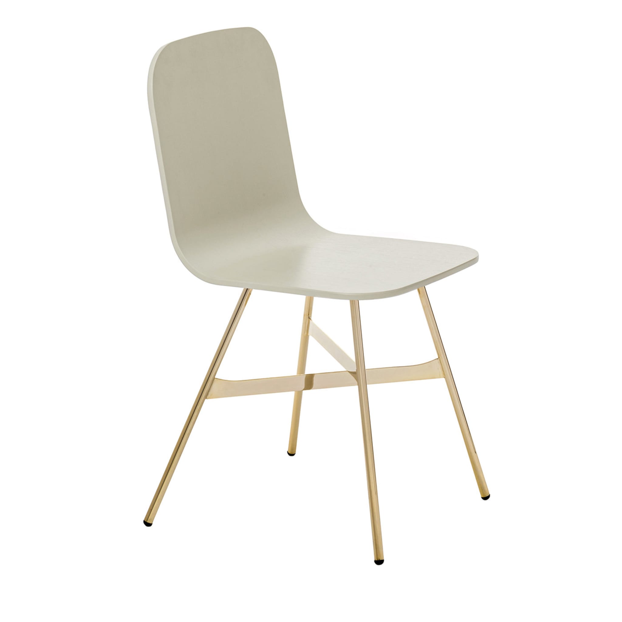 Tria Simple Gold White Chair - Main view
