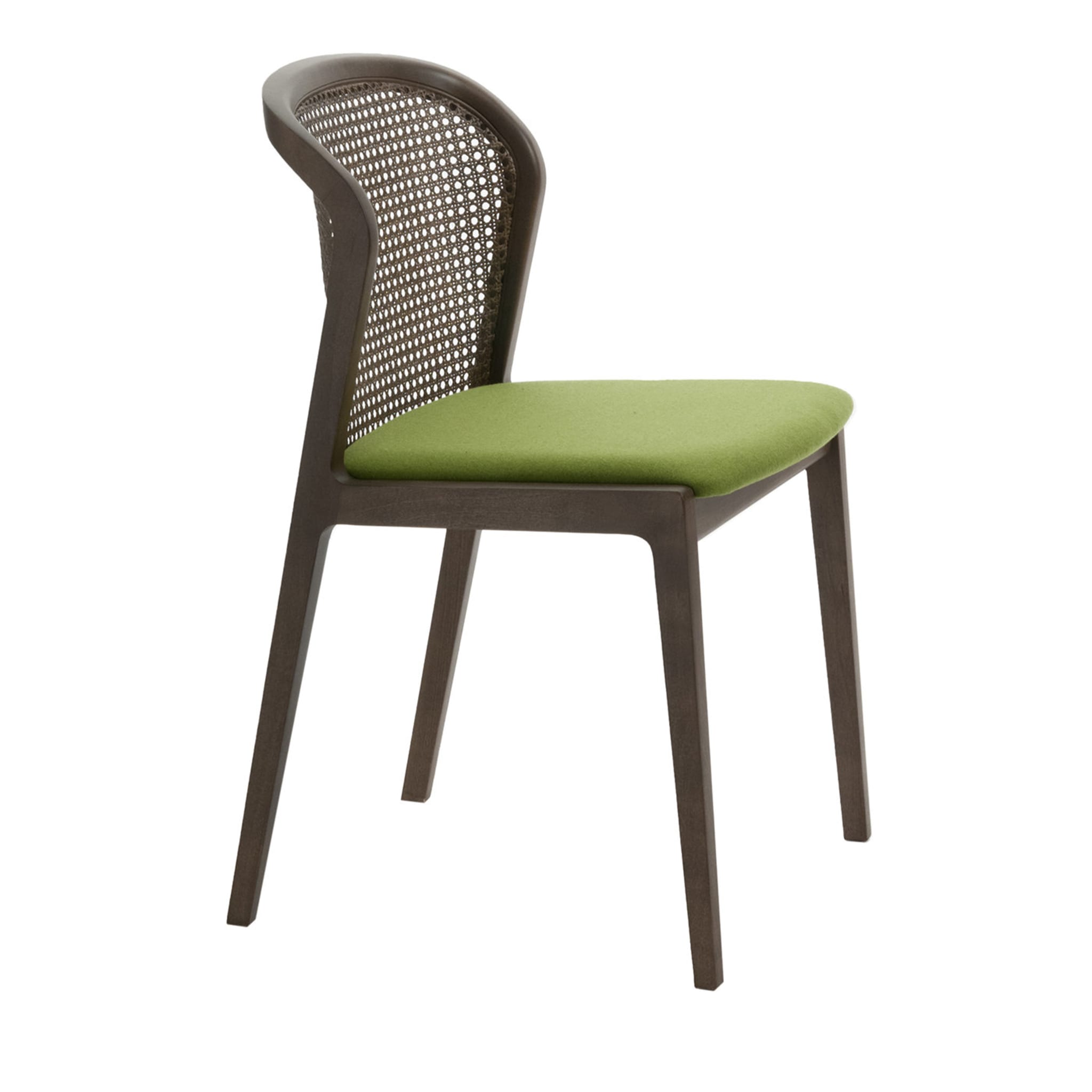 Vienna Straw and Natural Beech Green Chair - Main view