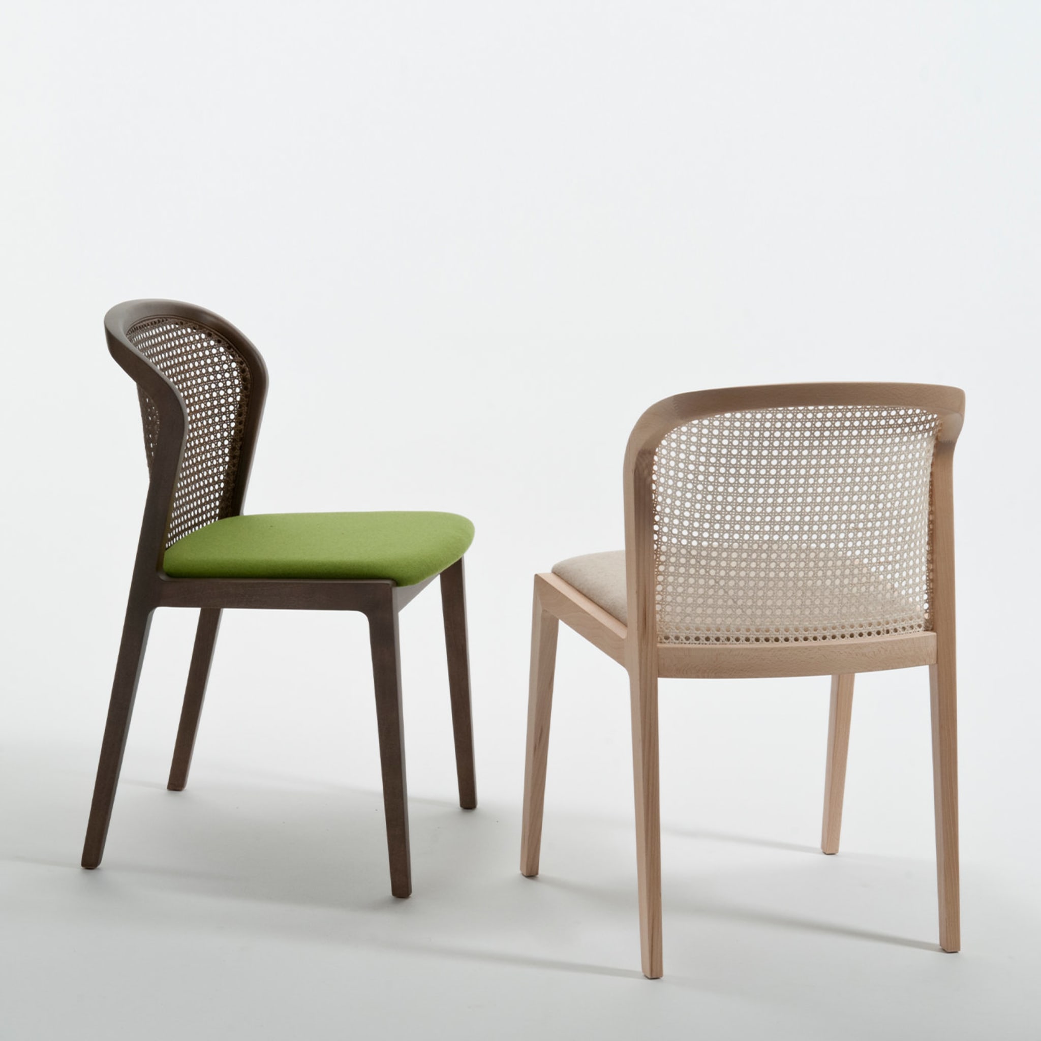 Vienna Straw and Natural Beech Green Chair - Alternative view 1