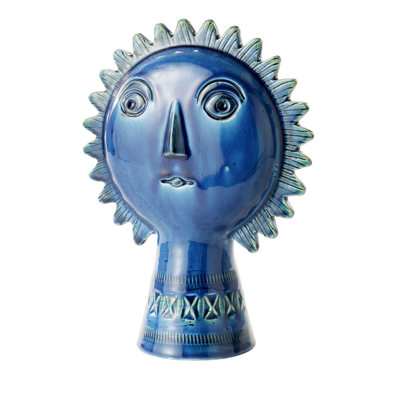 Blue Sun Sculpture by Aldo Londi - Bitossi Ceramiche