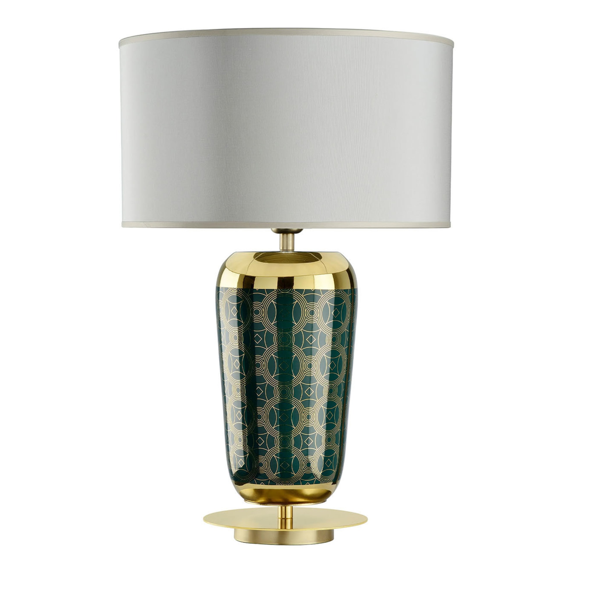 Decorum Green Table Lamp with Lampshade - Main view