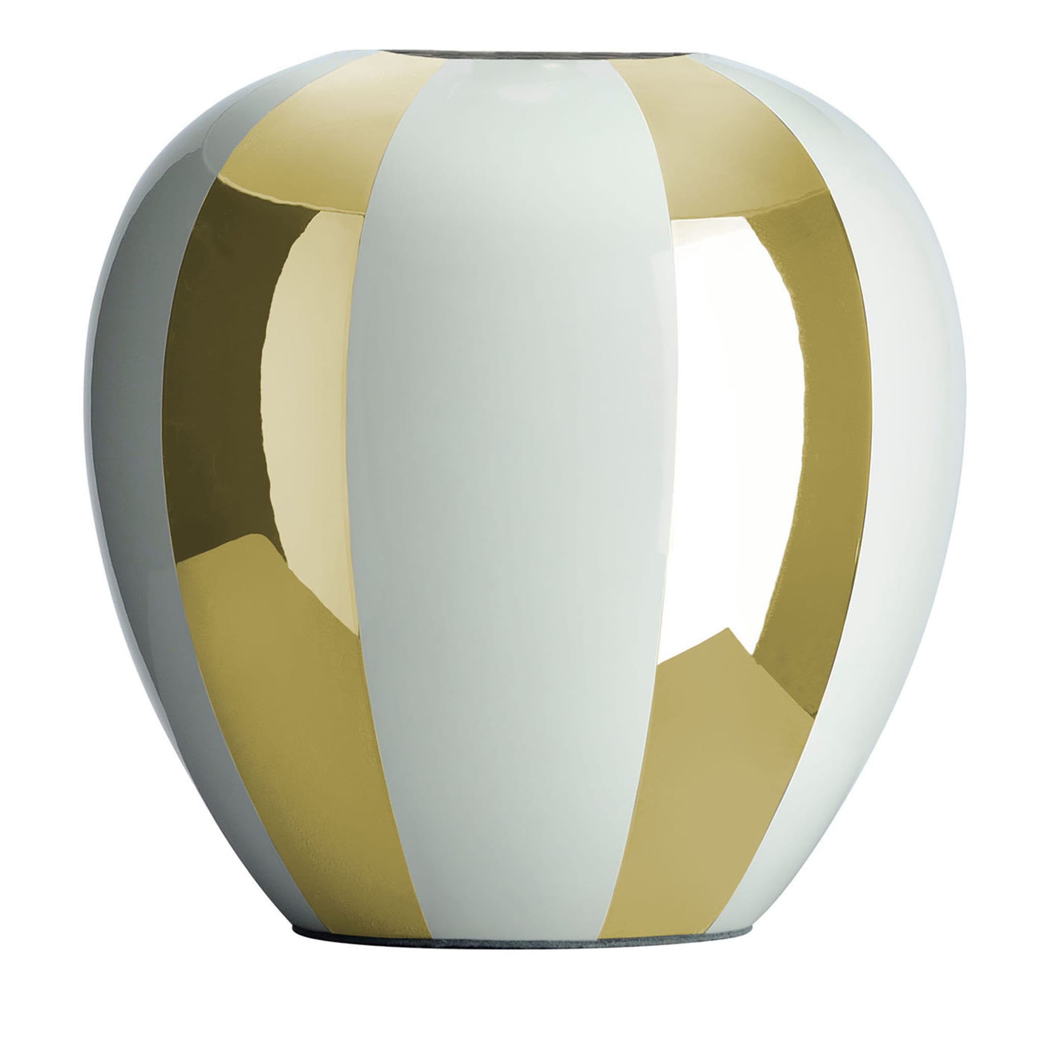 Galileo Vase Weiß und Gold - Hauptansicht