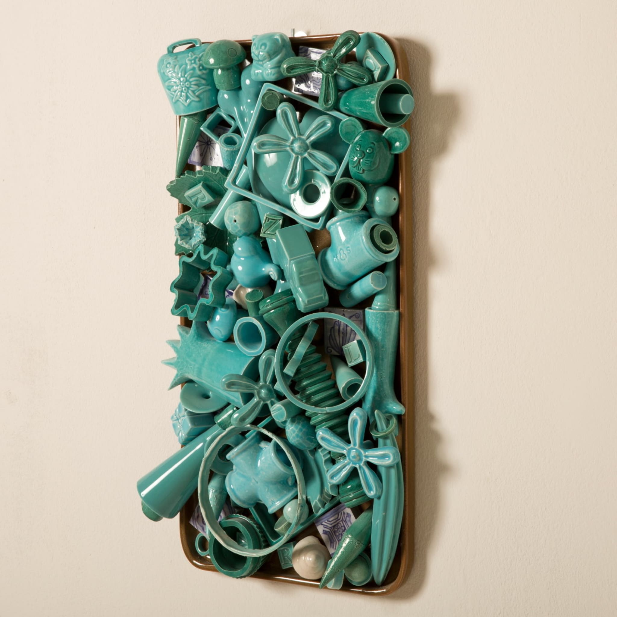 Turquoise Charms Wall Sculpture - Alternative view 2