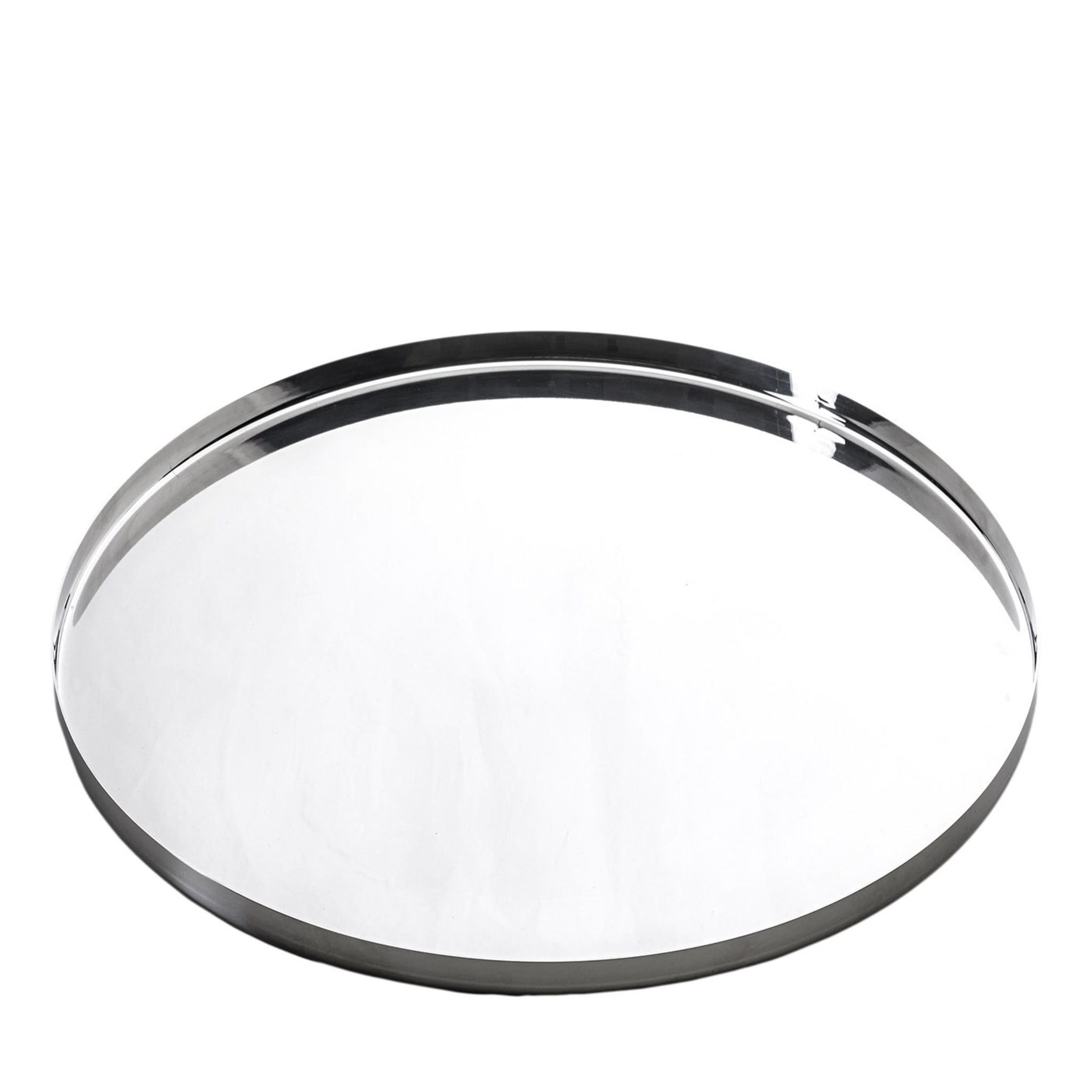 Stile Round Stainless Steel Tray - Main view