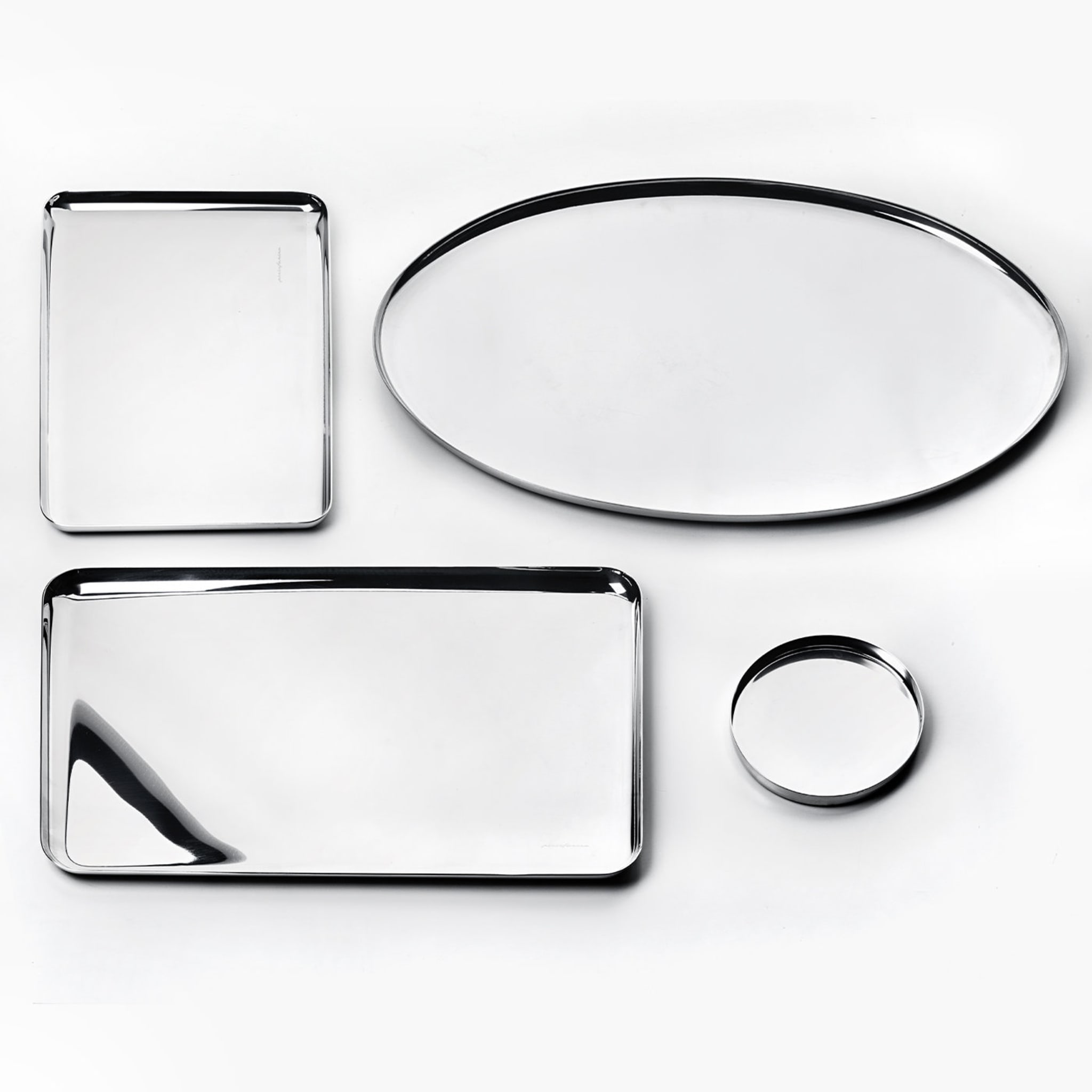 Stile Stainless Steel Oval Tray - Alternative view 1