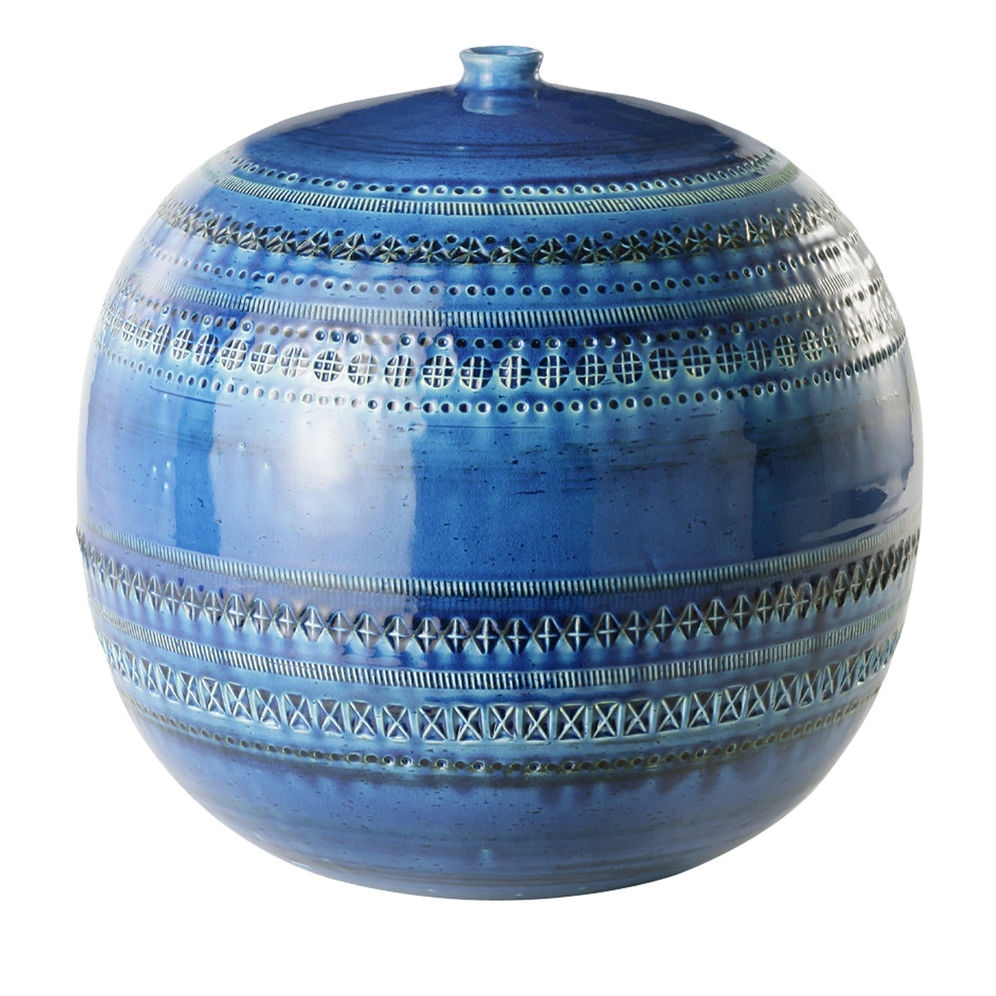 Large Round Vase by Aldo Londi - Bitossi Ceramiche
