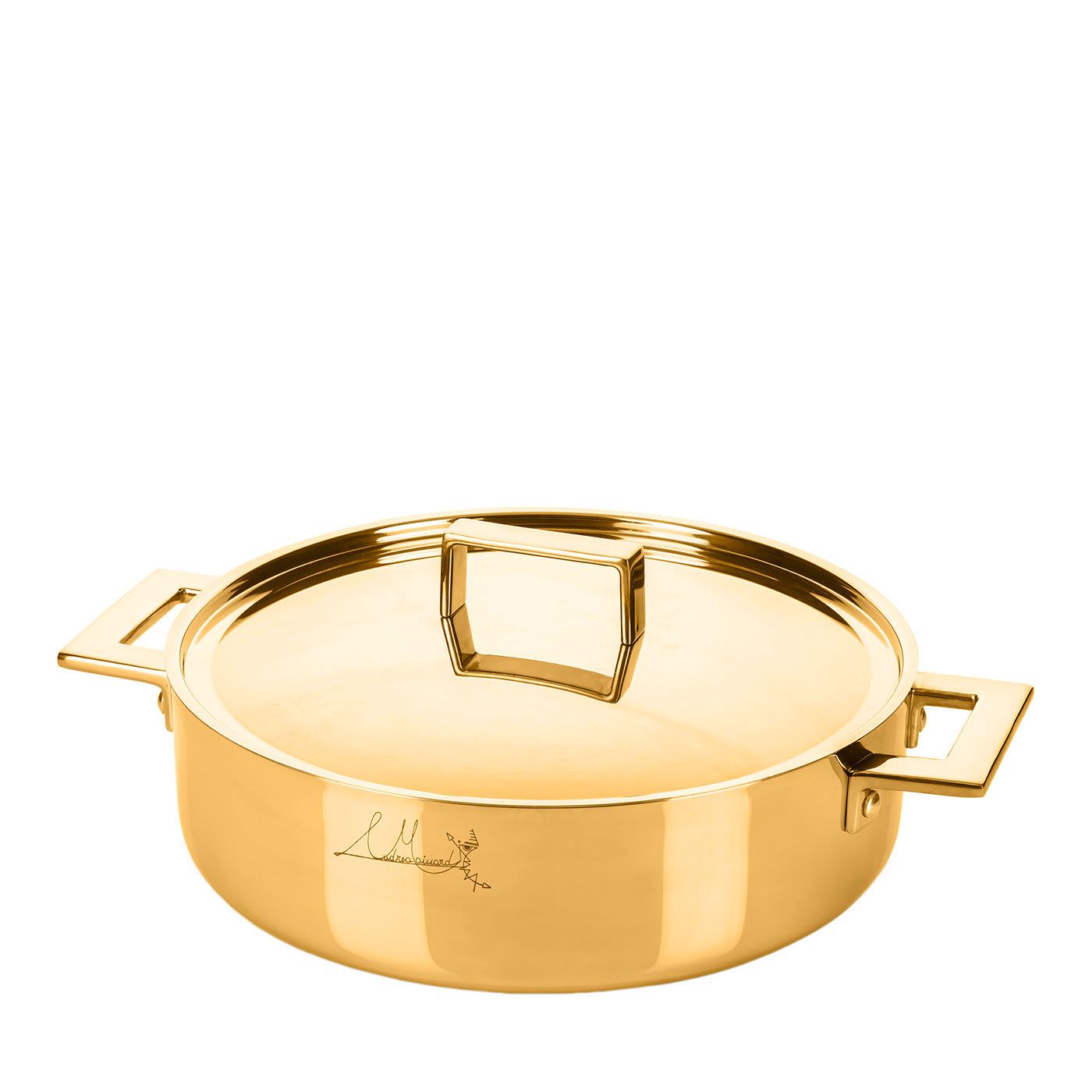 Casserole one handle 'Attiva' gold