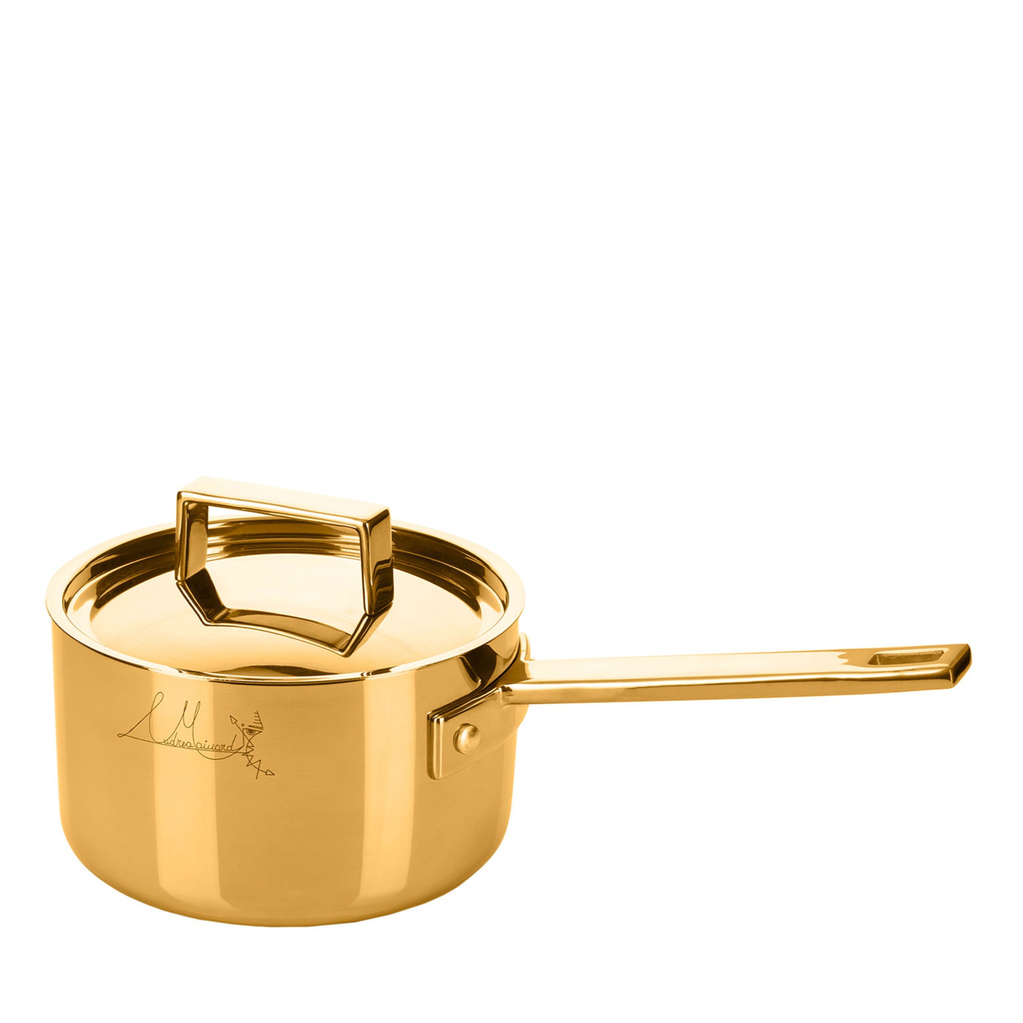 Attiva Gold 16cm Saucepan with Lid - Main view