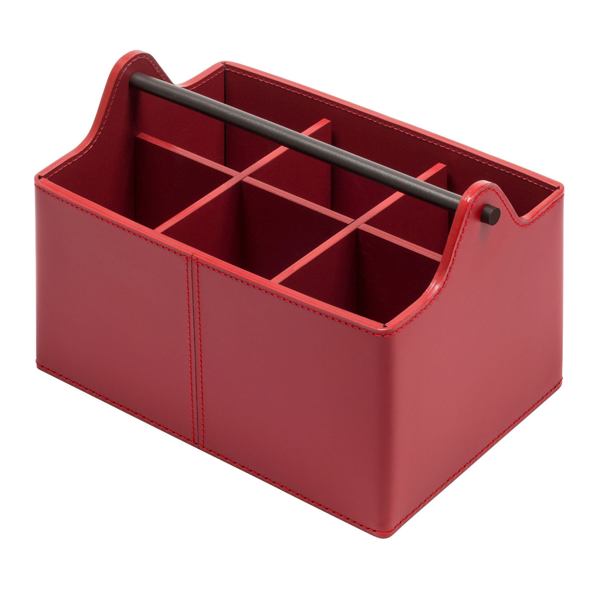 CIrcuit Red Low Basket with 6 Dividers - Main view