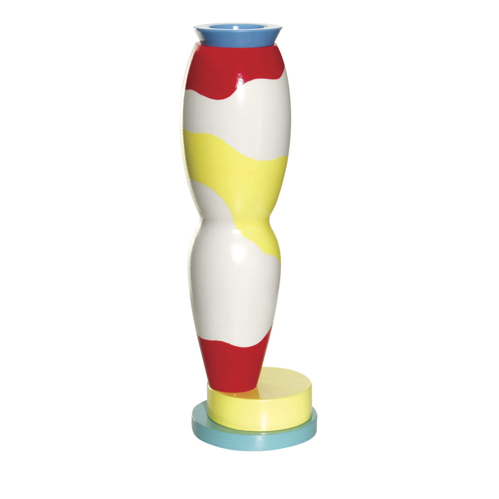 Red, Yellow and White Vase by George J. Sowden - Main view
