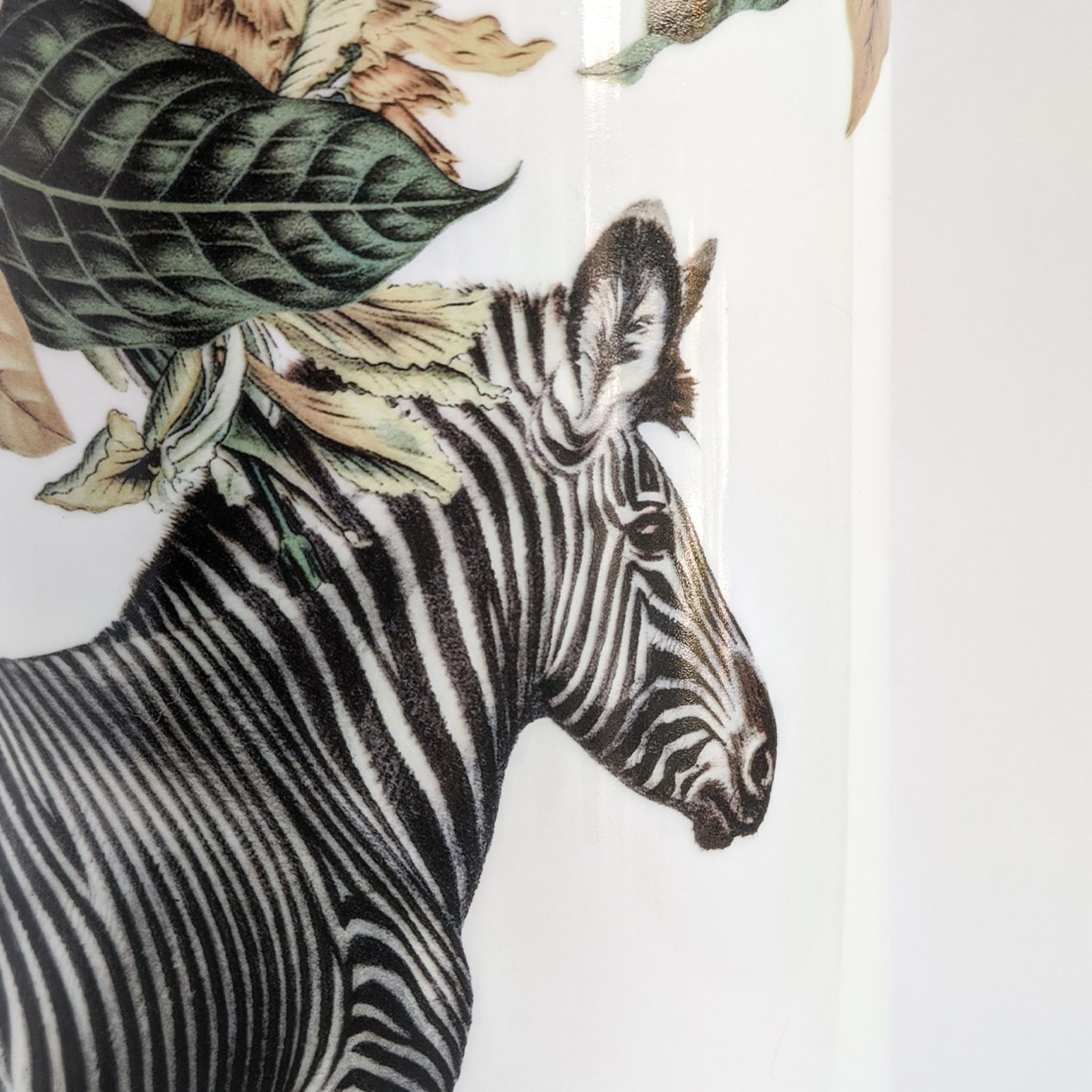 Animalia Vaso Cilindrico In Porcellana Con Zebra - Vista alternativa 2